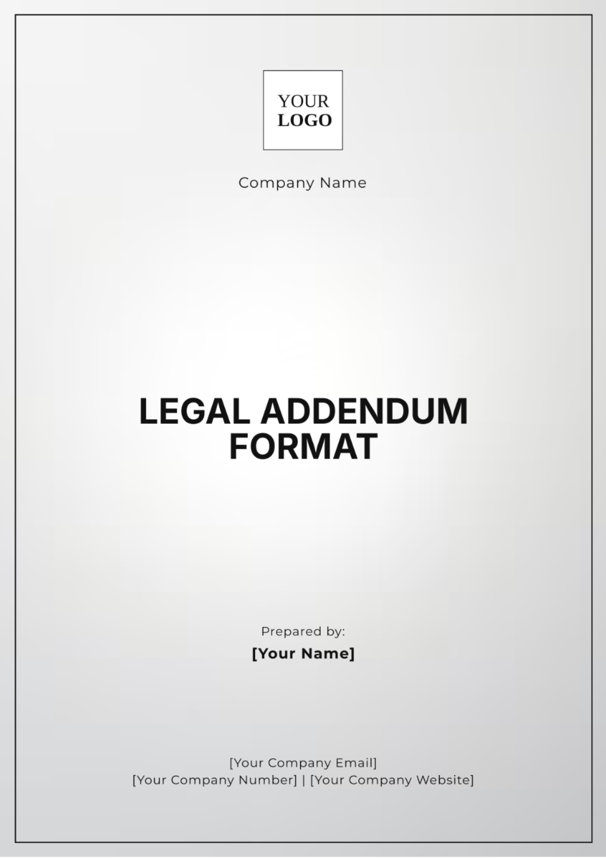 Free Legal Addendum Format Template to Edit Online