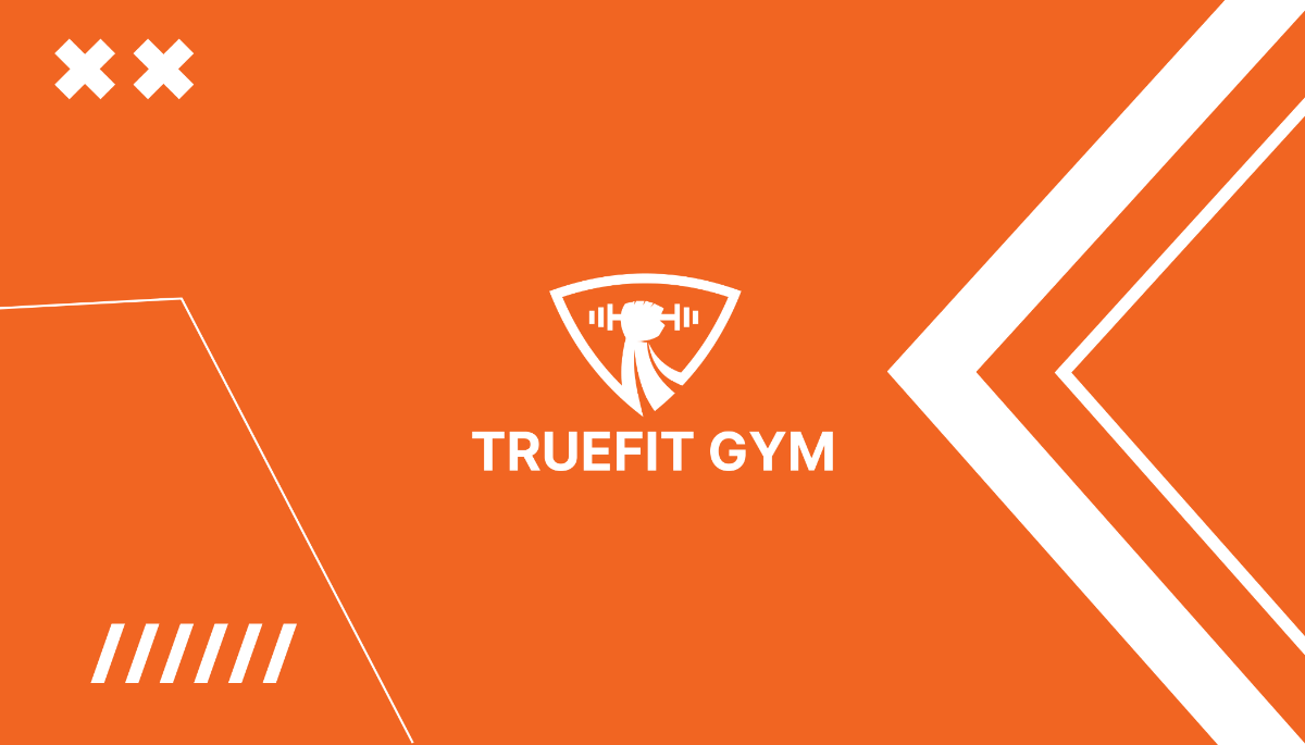 Free Gym Service Business Card Template