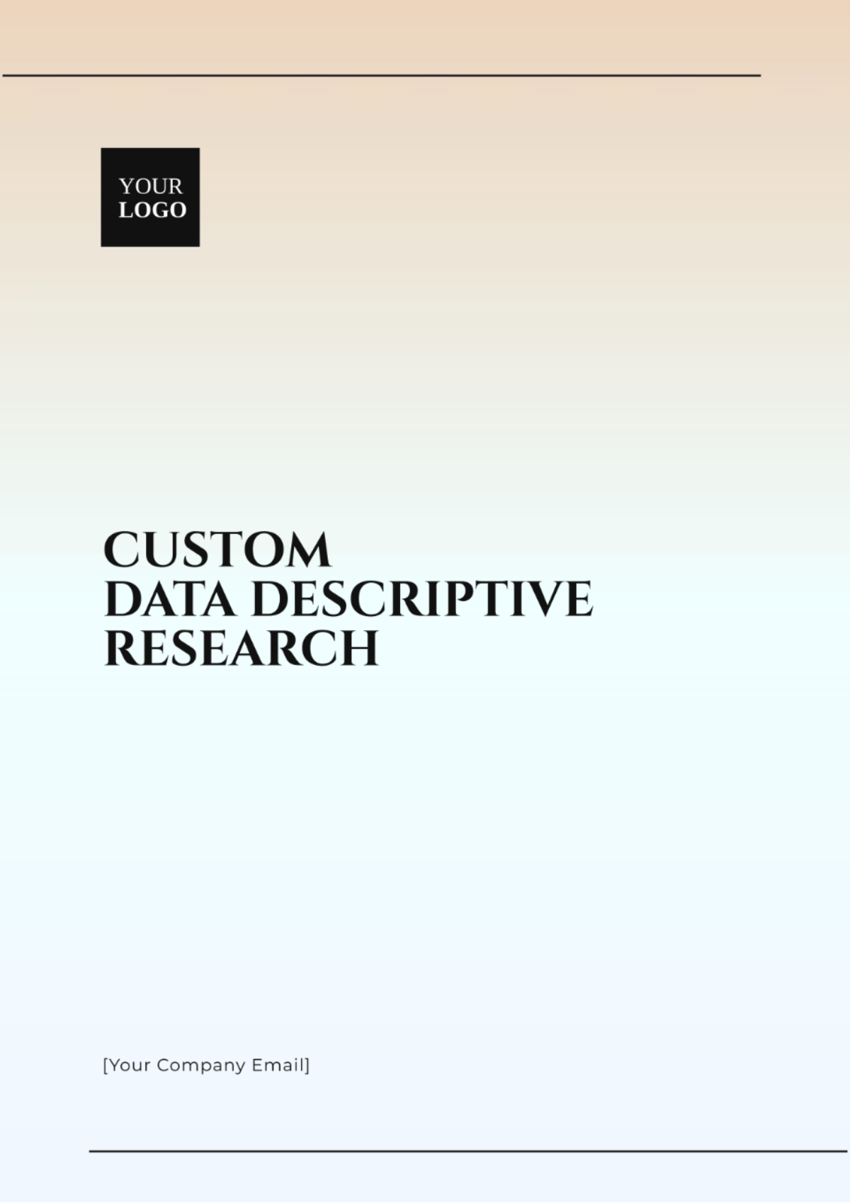 Custom Data Descriptive Research Template - Edit Online & Download