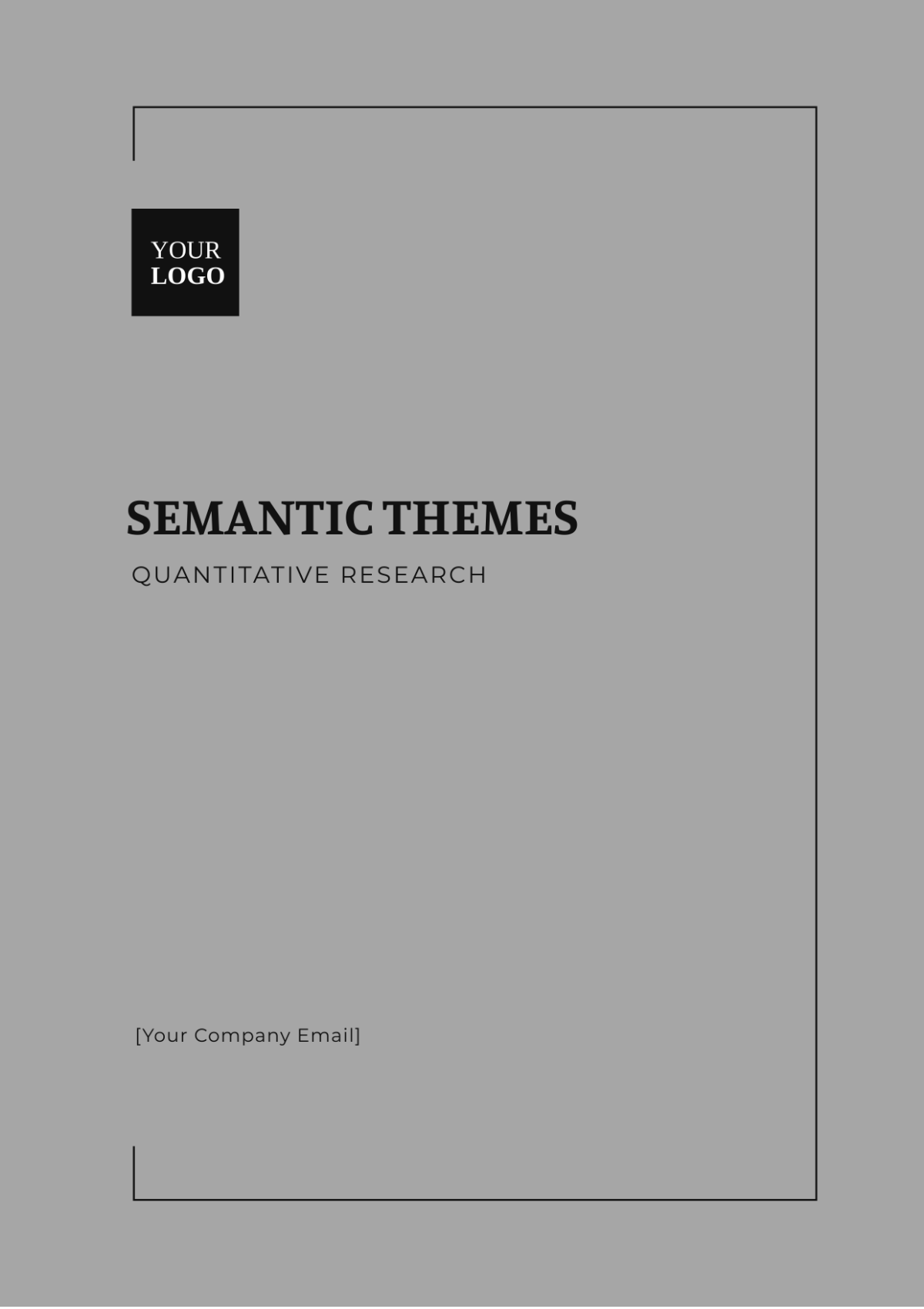 Semantic Themes Quantitative Research Template - Edit Online & Download