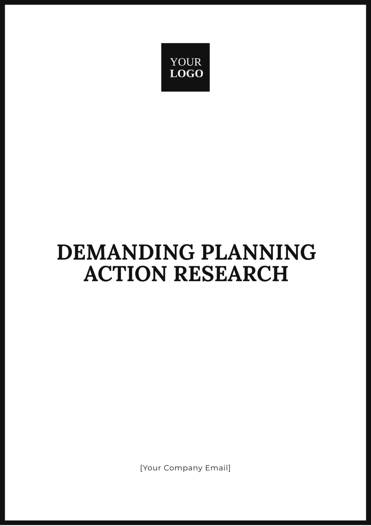 Demand Planning Action Research Template - Edit Online & Download