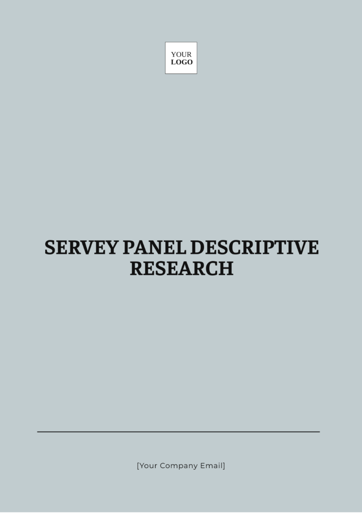 Survey Panel Descriptive Research Template - Edit Online & Download