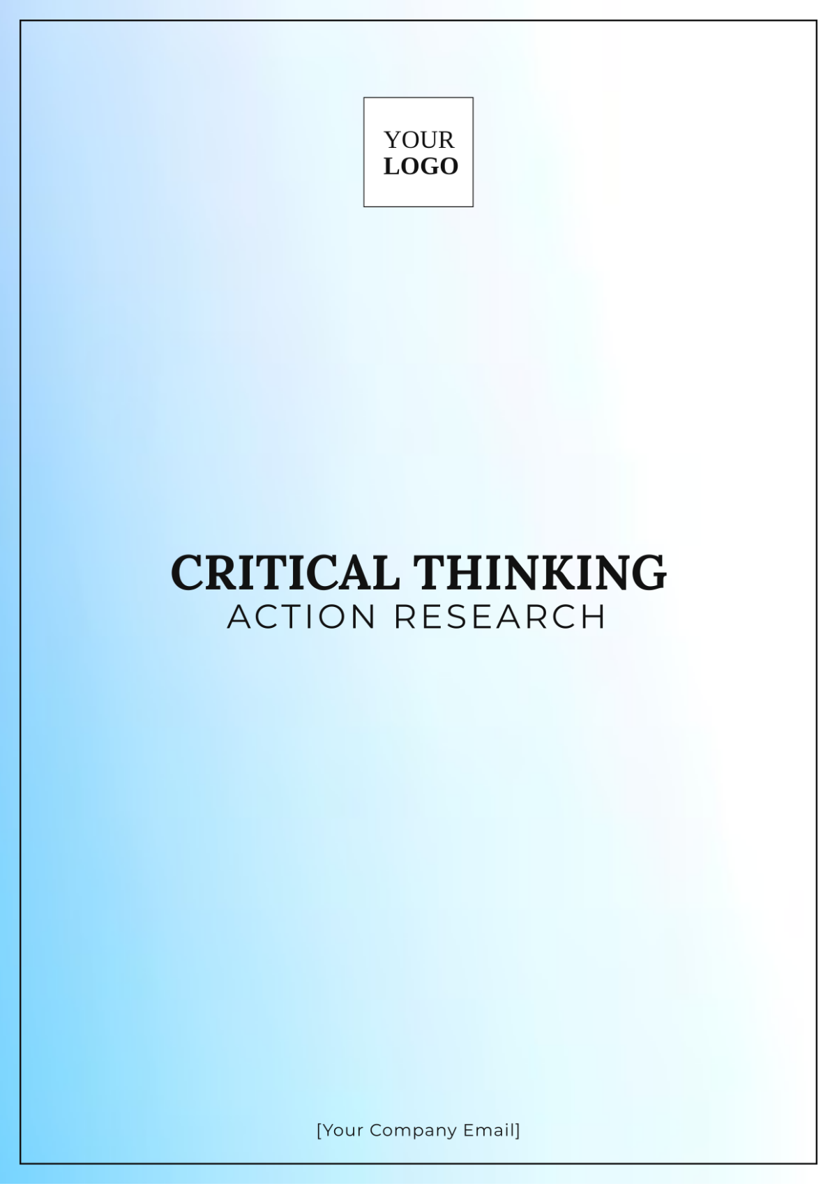 Critical Thinking  Action Research Template - Edit Online & Download