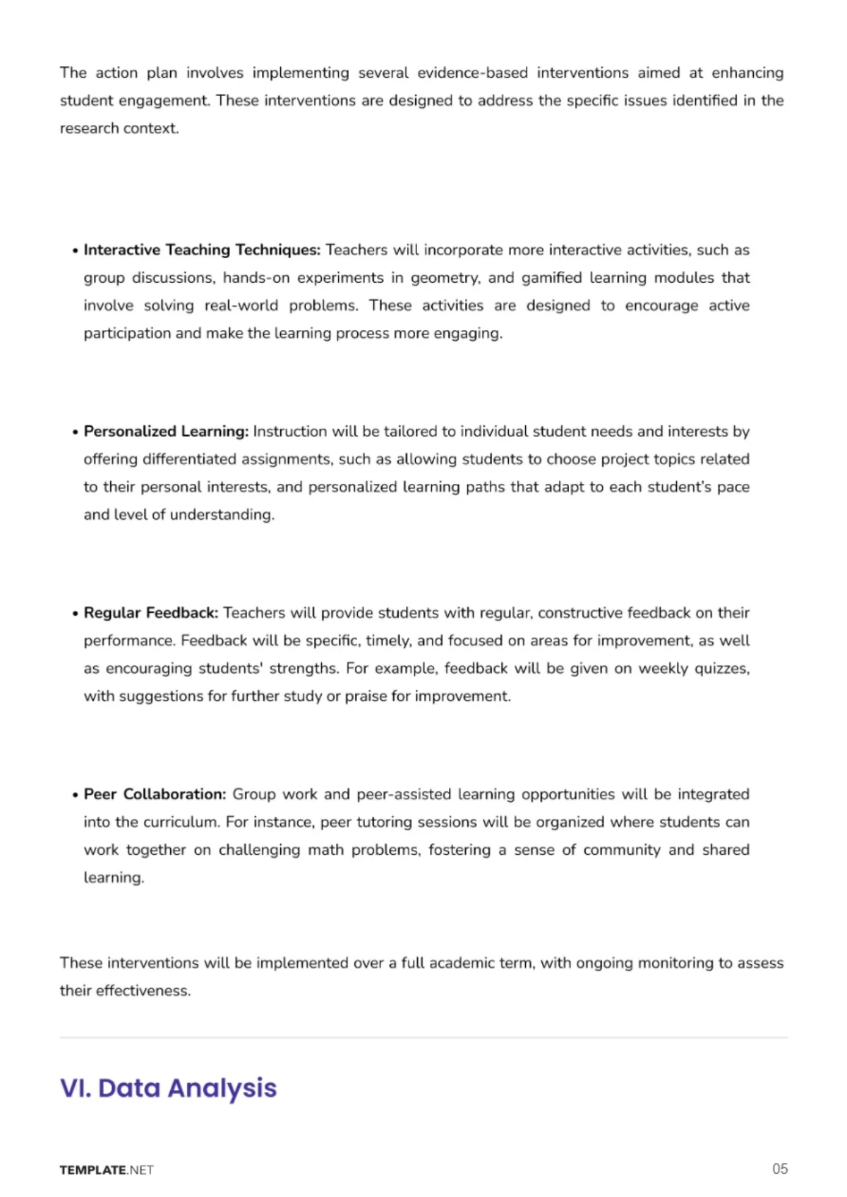 Free Student Engagement Action Research Template to Edit Online