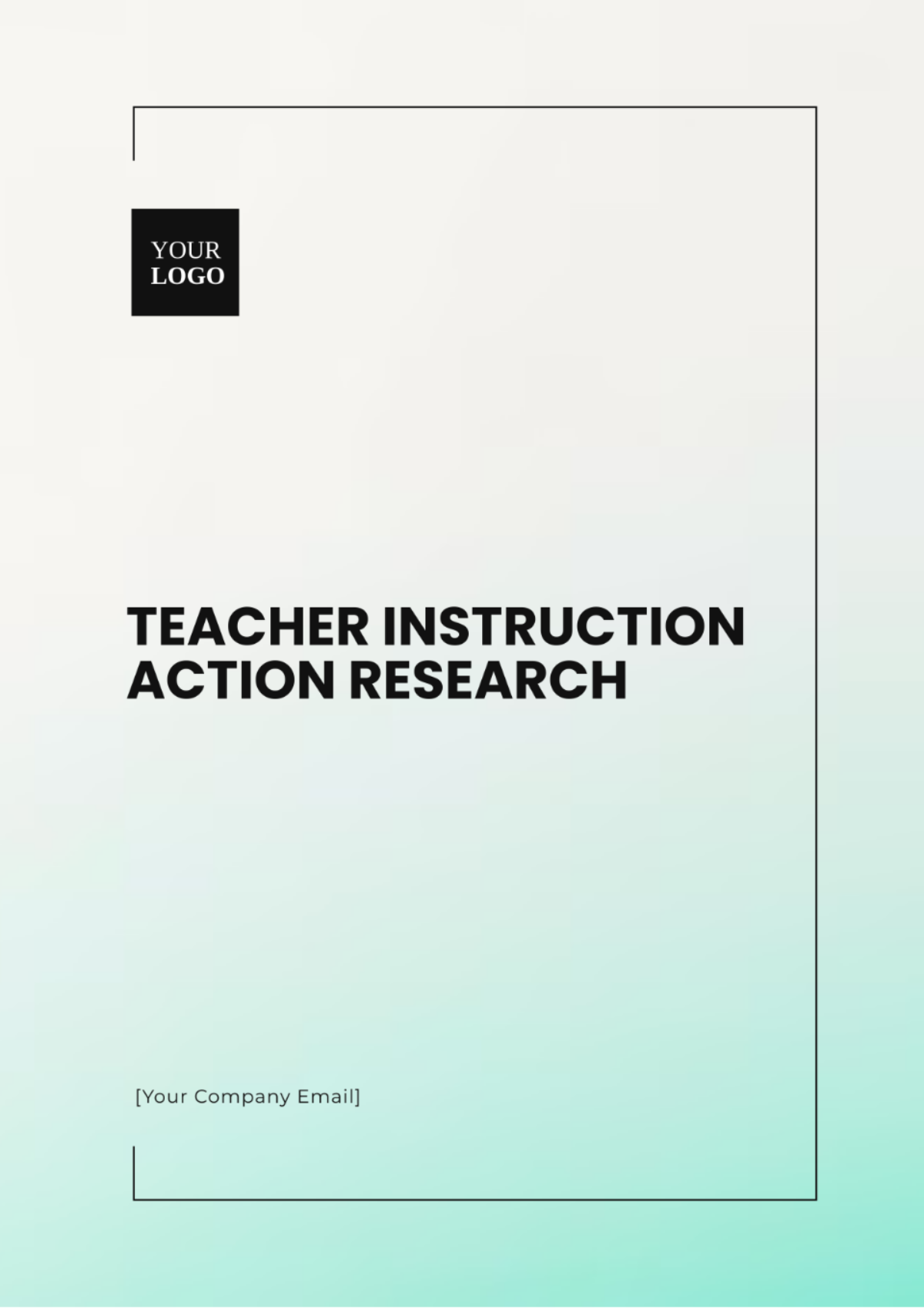 Teacher Instruction Action Research Template - Edit Online & Download