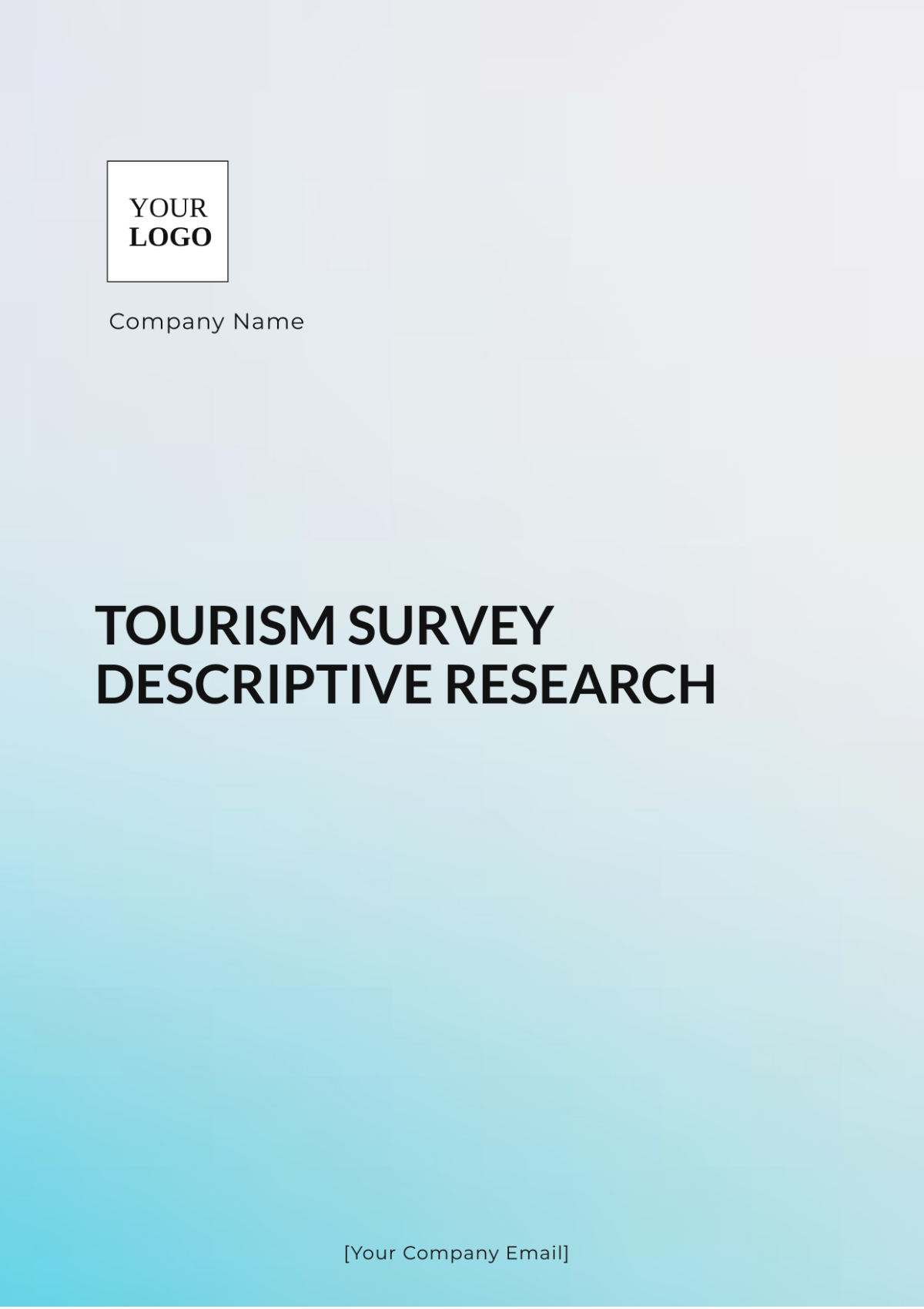 Tourism Survey Descriptive Research Template - Edit Online & Download