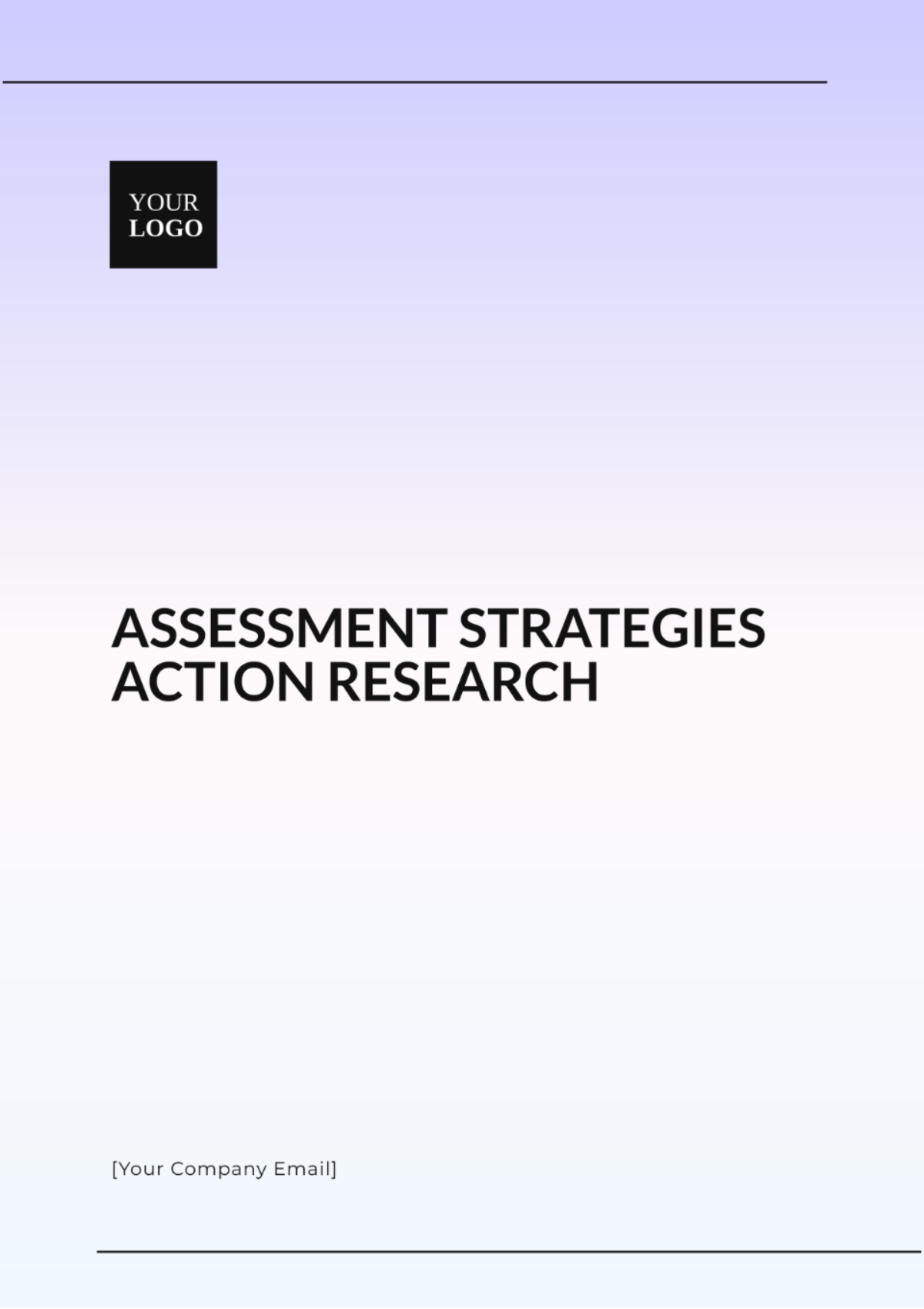 Assessment Strategies Action Research Template - Edit Online & Download