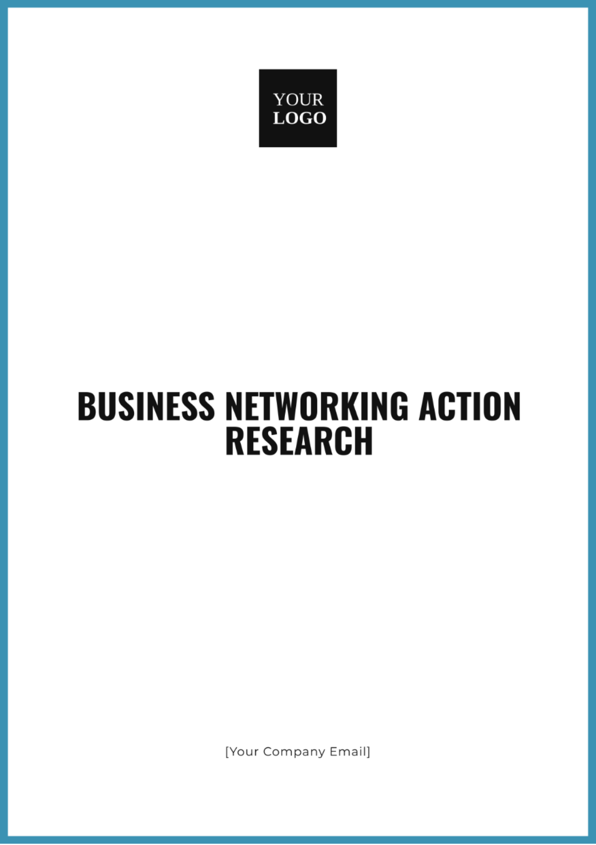 Business Networking Action Research Template - Edit Online & Download