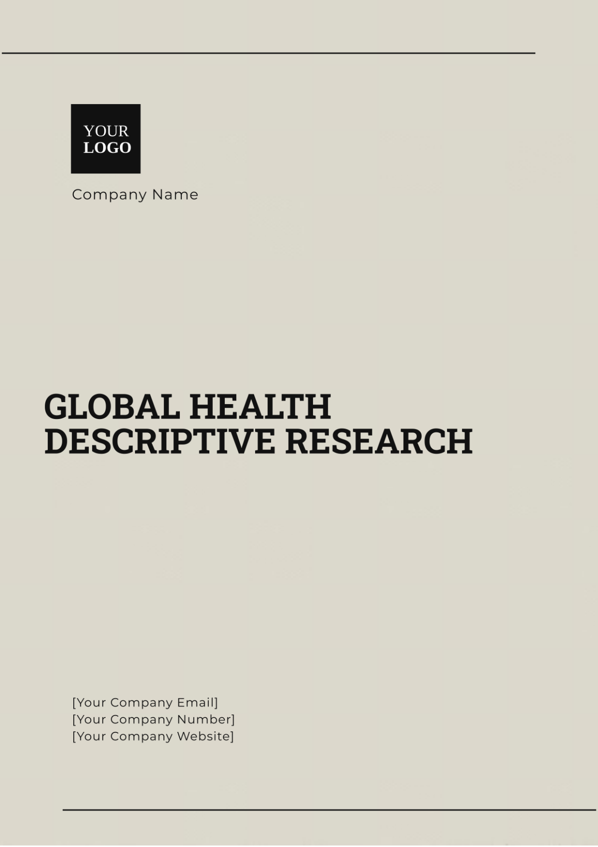 Global Health Descriptive Research Template - Edit Online & Download