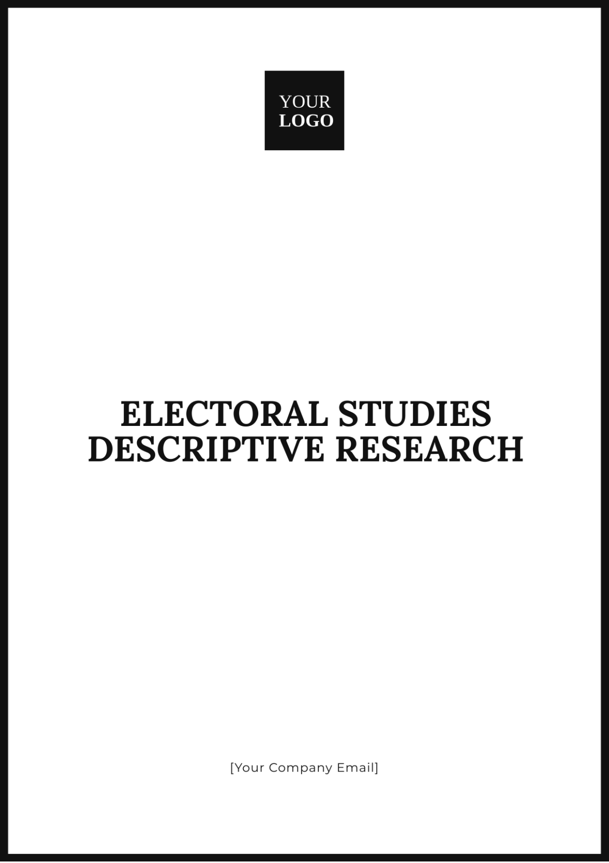 Electoral Studies Descriptive Research Template - Edit Online & Download