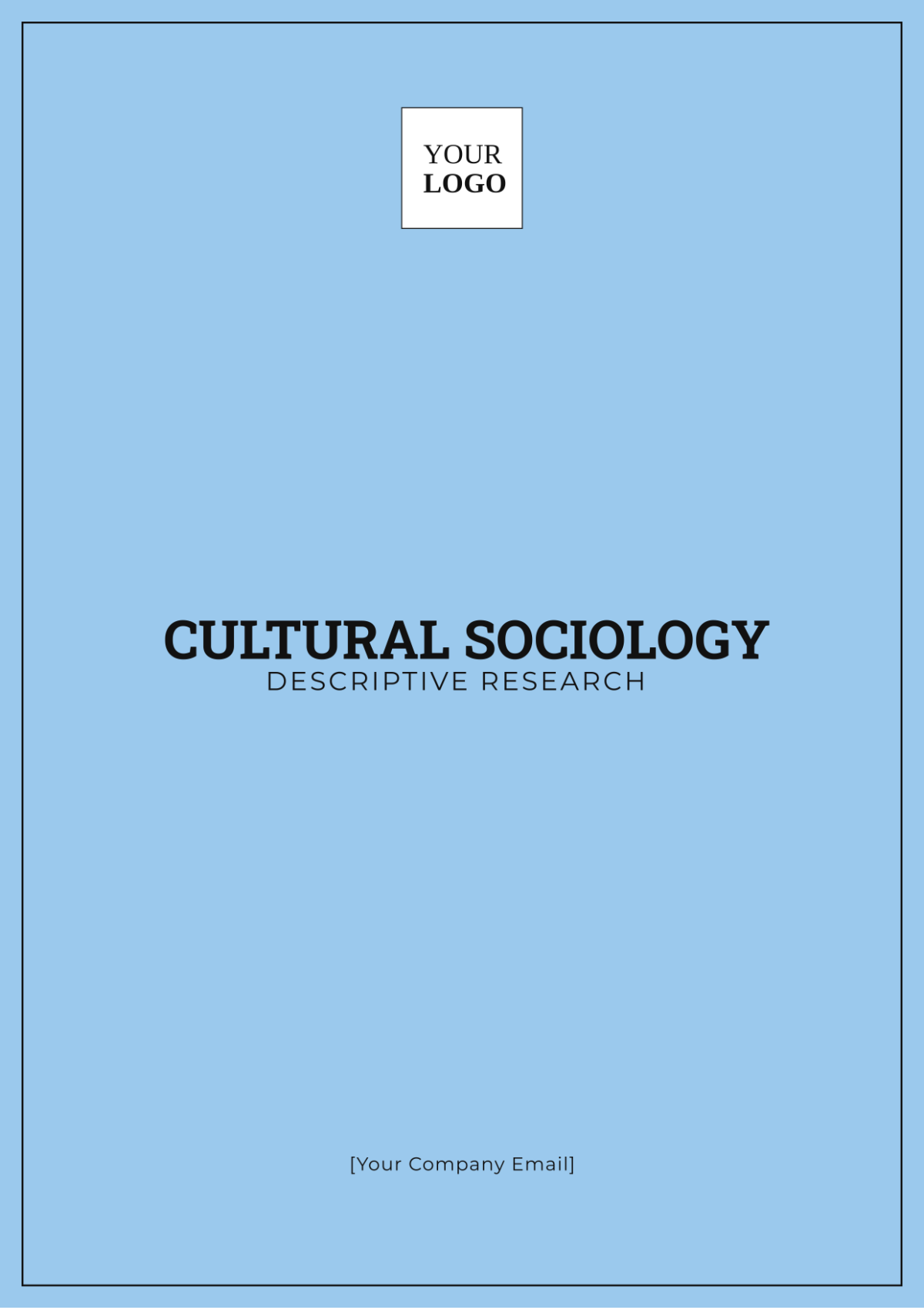 Cultural Sociology Descriptive Research Template - Edit Online & Download