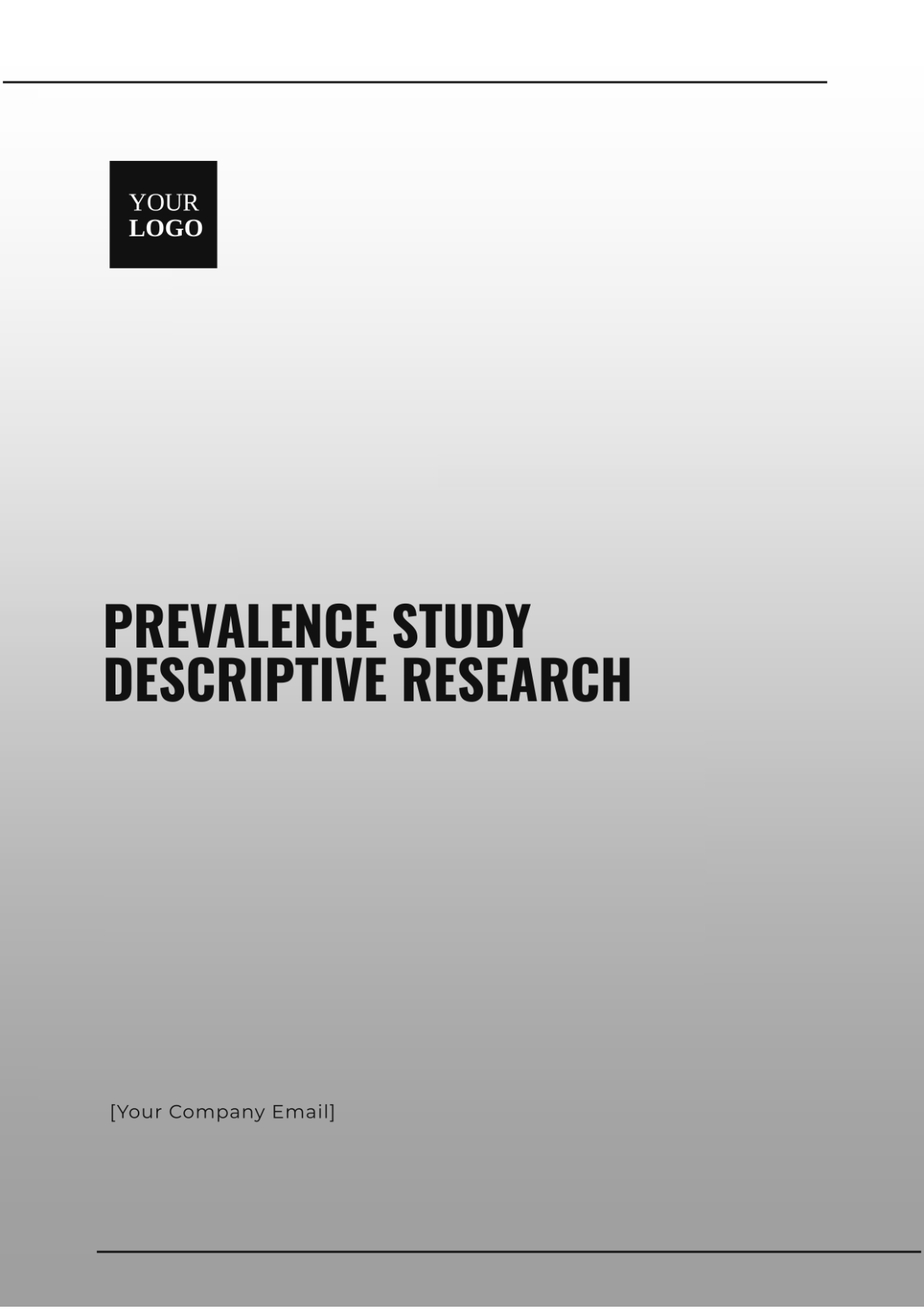 Prevalence Study Descriptive Research Template - Edit Online & Download