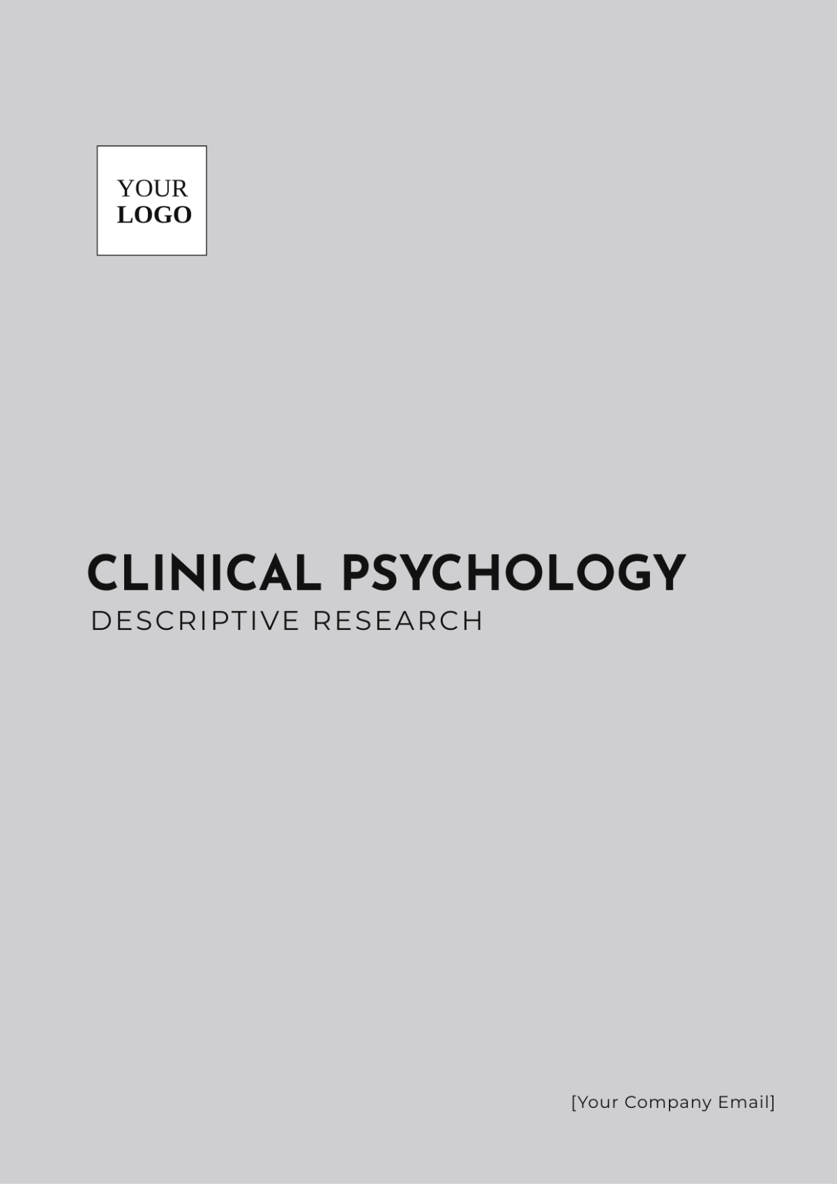 Clinical Psychology Descriptive Research Template - Edit Online & Download