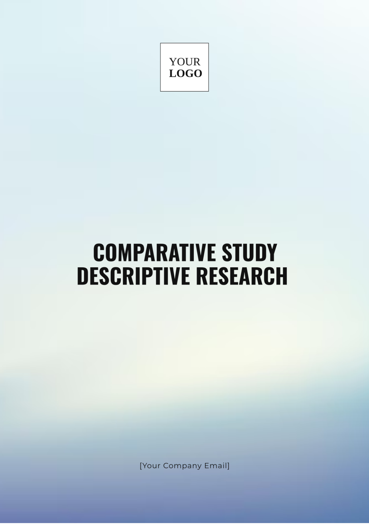 Comparative Study Descriptive Research Template - Edit Online & Download