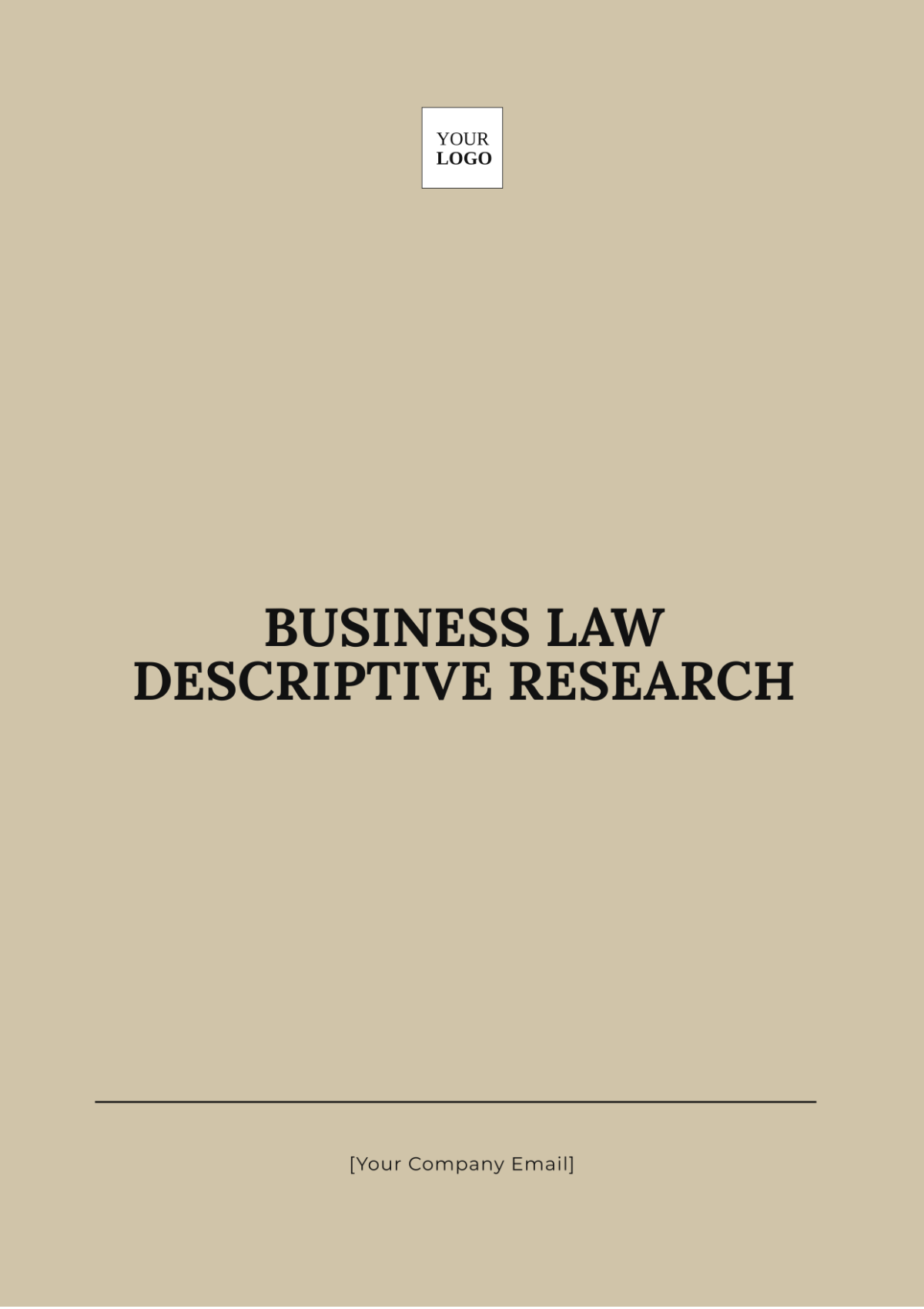 Business Law Descriptive Research Template - Edit Online & Download