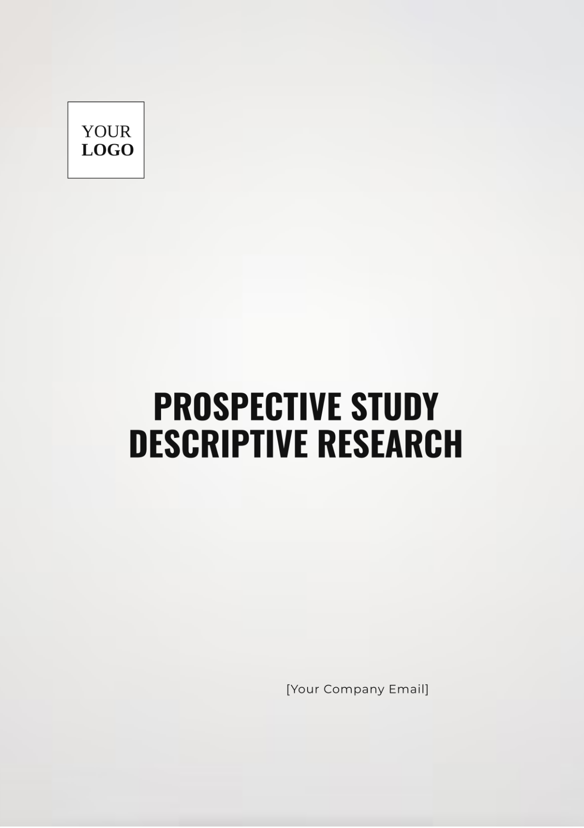 Prospective Study Descriptive Research Template - Edit Online & Download