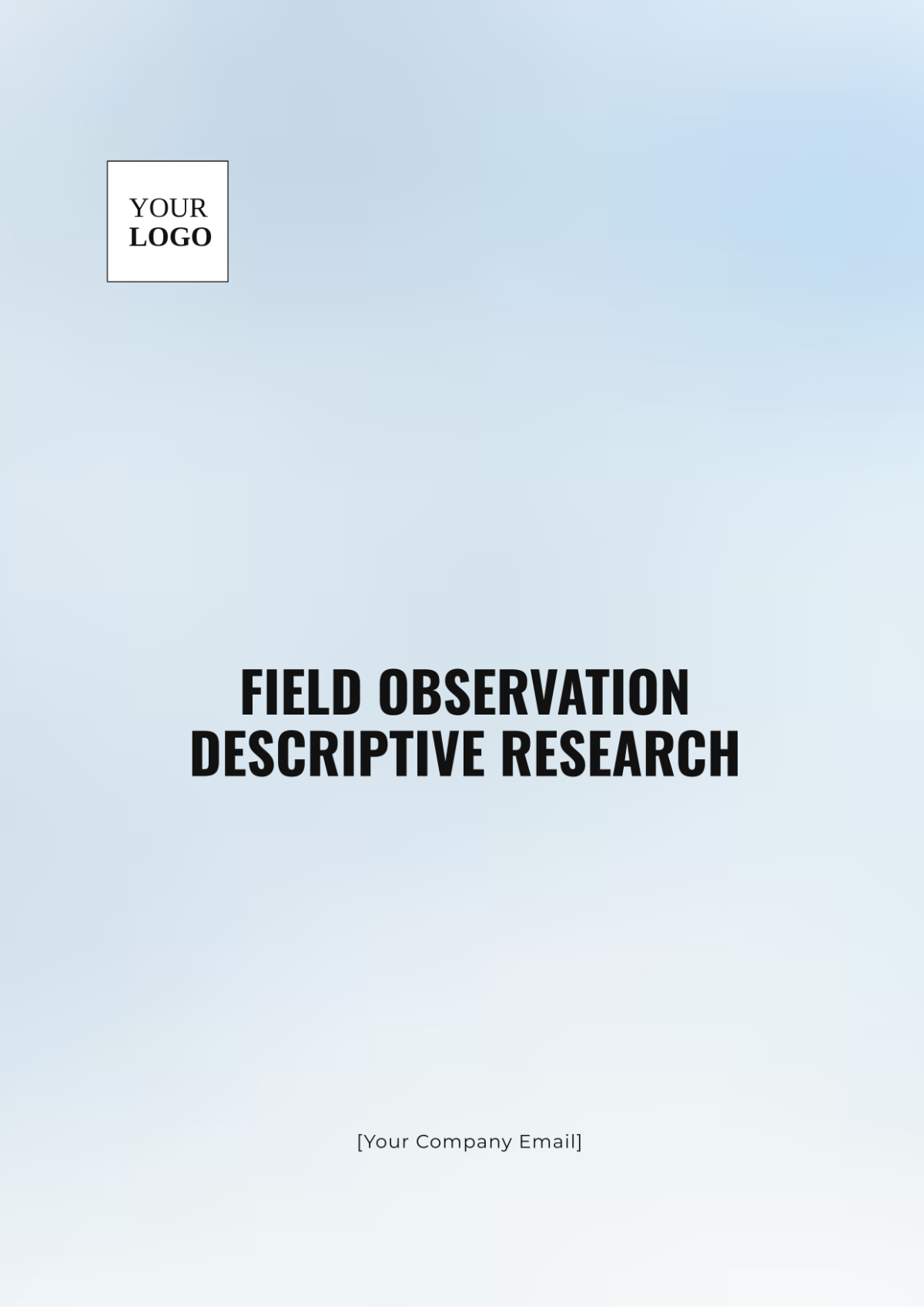 Field Observation Descriptive Research Template - Edit Online & Download