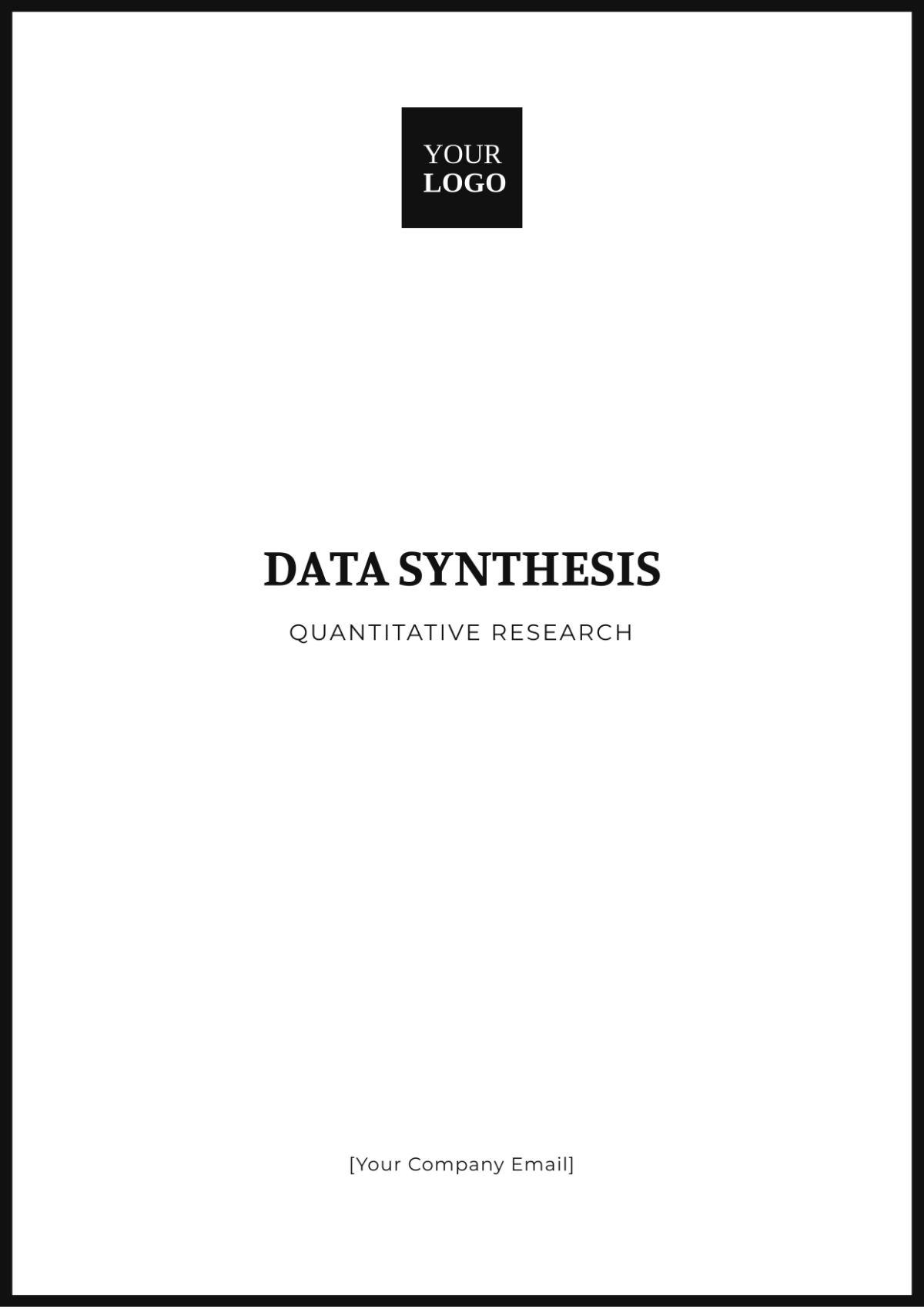 Data Synthesis Quantitative Research Template - Edit Online & Download