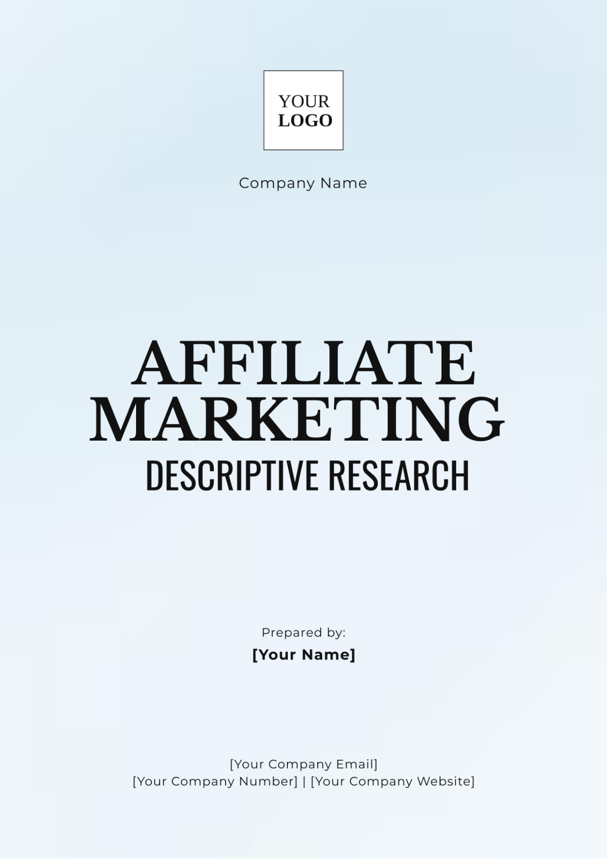 Affiliate Marketing Descriptive Research Template - Download | Template.net