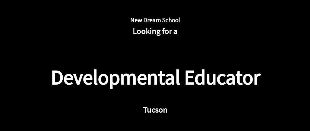 Free Developmental Educator Job Ad/Description Template.jpe