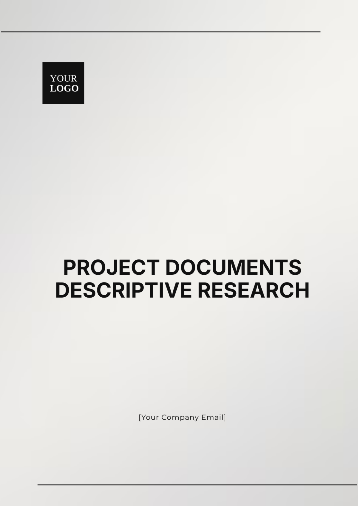 Project Documents Descriptive Research Template - Edit Online & Download