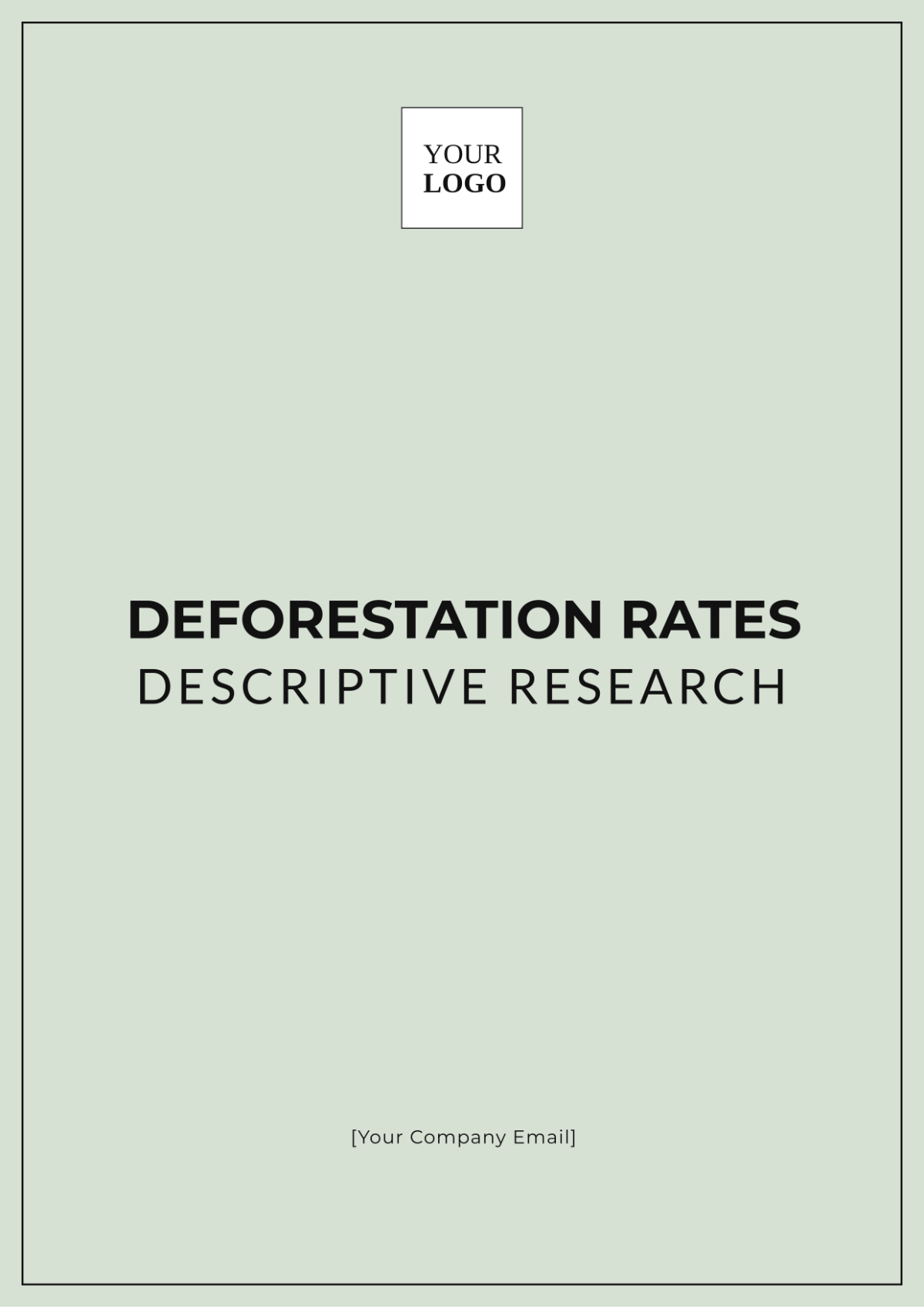 Deforestation Rates Descriptive Research Template - Edit Online & Download