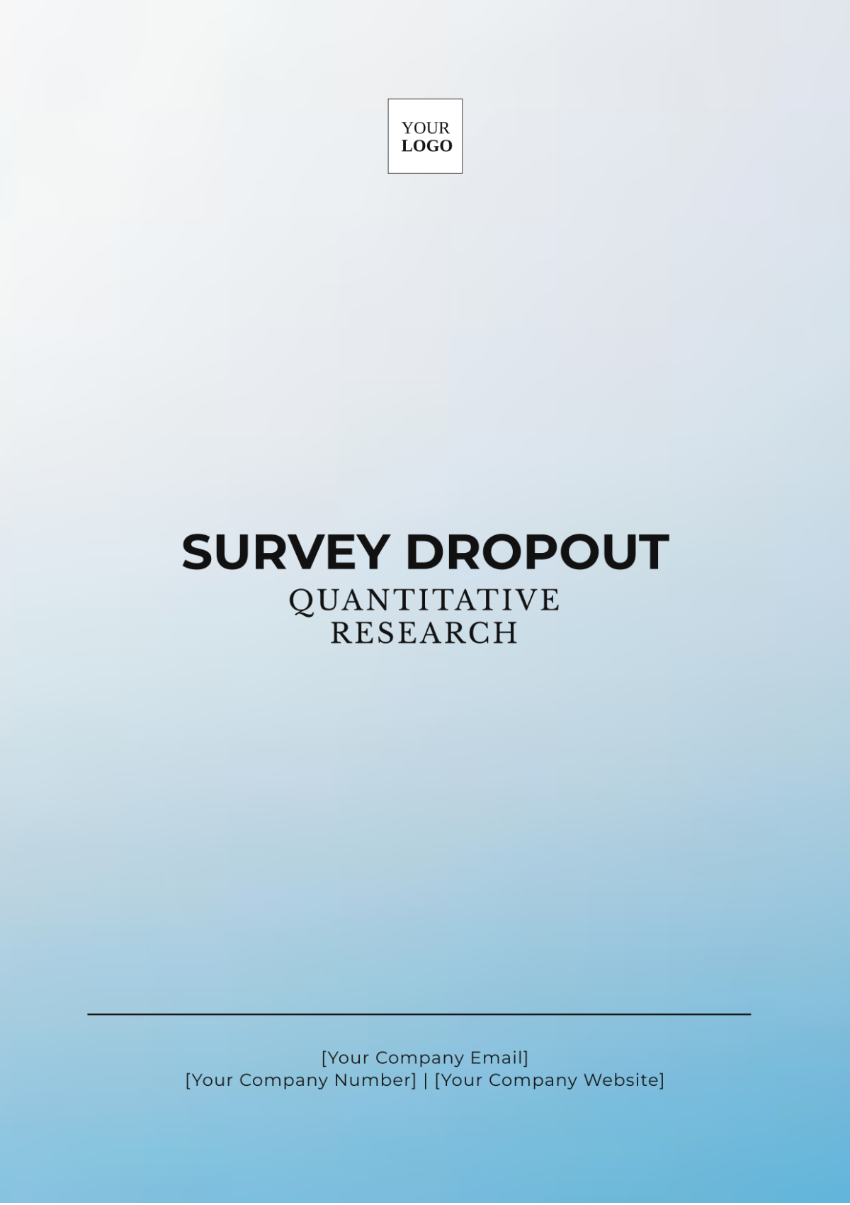 Survey Dropout Quantitative Research Template - Edit Online & Download