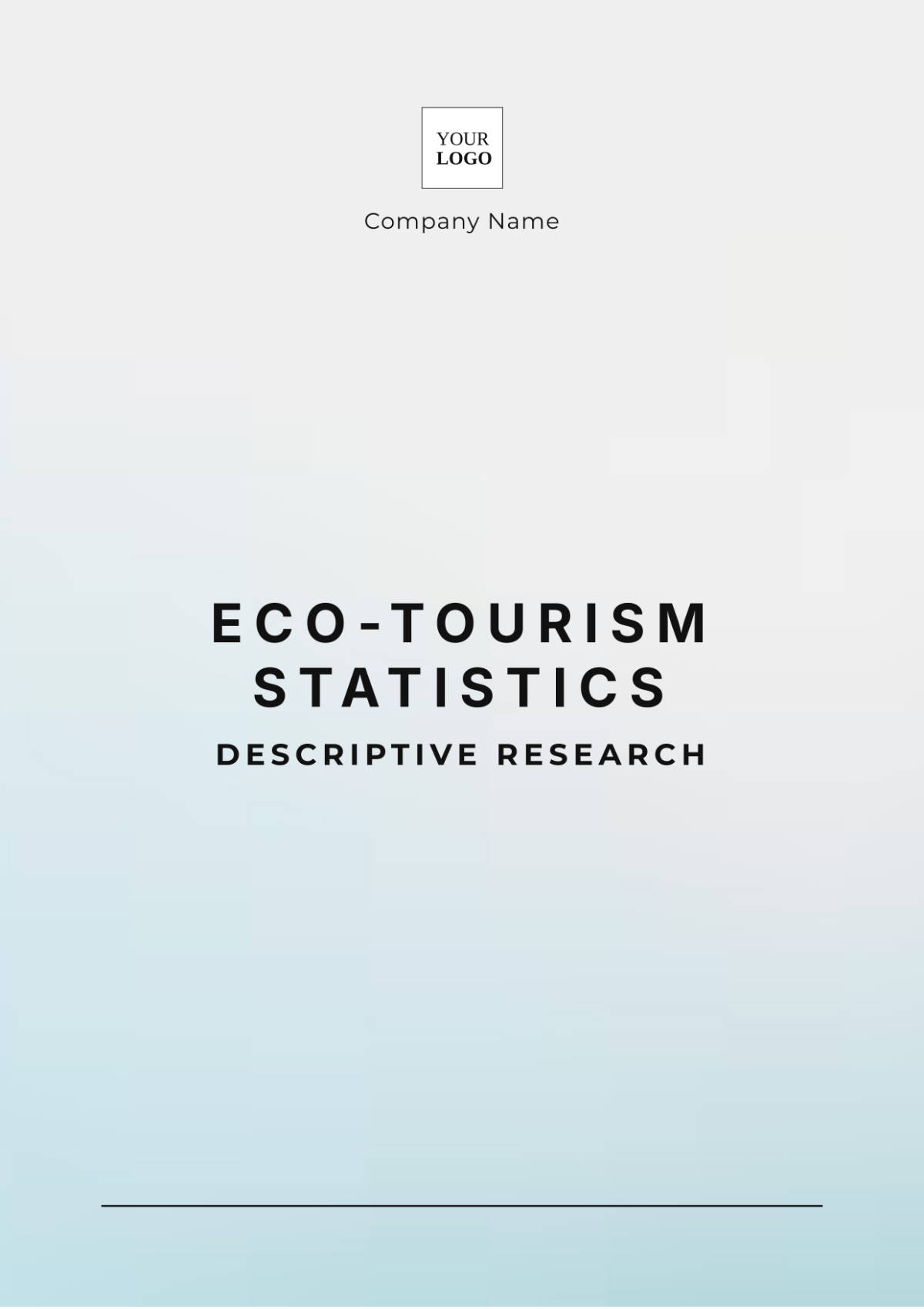 Eco-Tourism Statistics Descriptive Research Template - Edit Online & Download