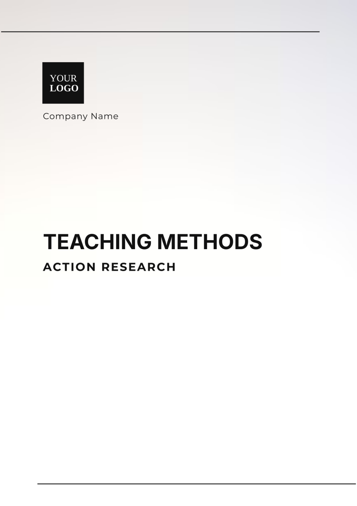 Teaching Methods Action Research Template - Edit Online & Download