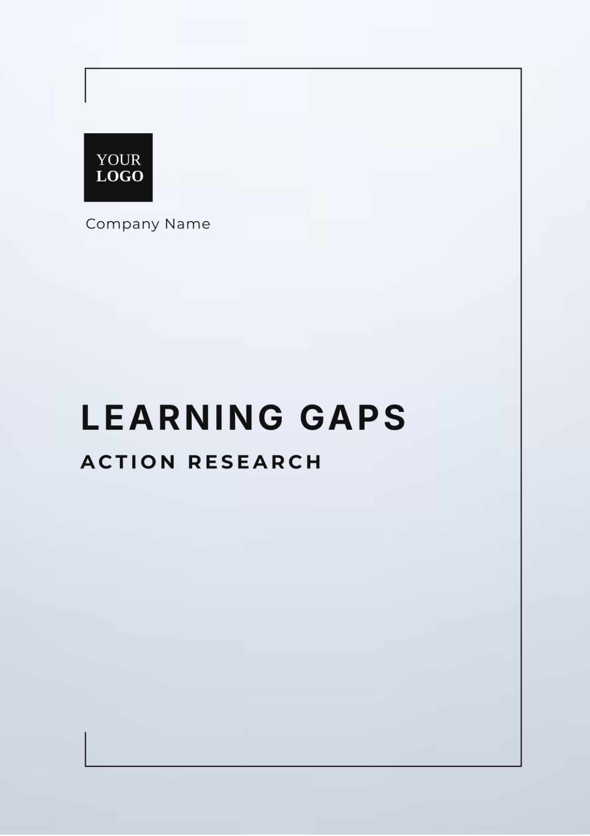 Learning Gaps Action Research Template - Edit Online & Download