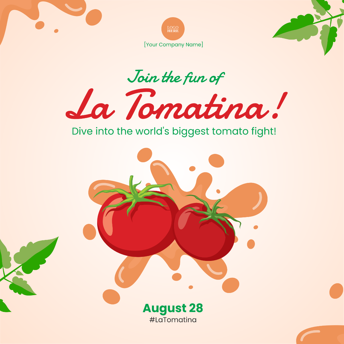 La Tomatina Template - Edit Online & Download