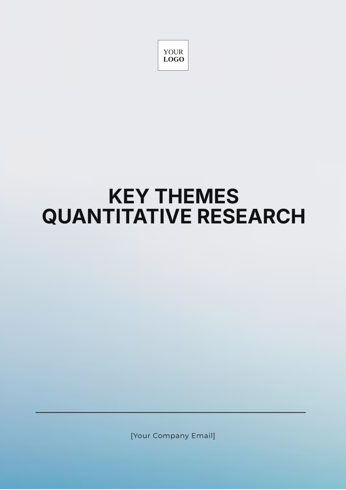 Key Themes Quantitative Research Template - Edit Online & Download