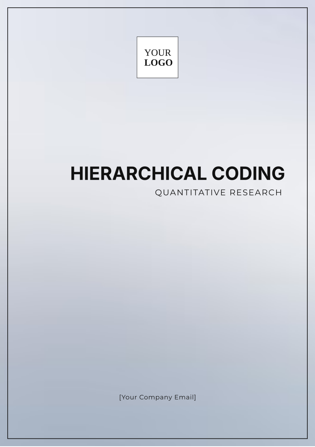 Hierarchical Coding Quantitative Research Template - Edit Online & Download