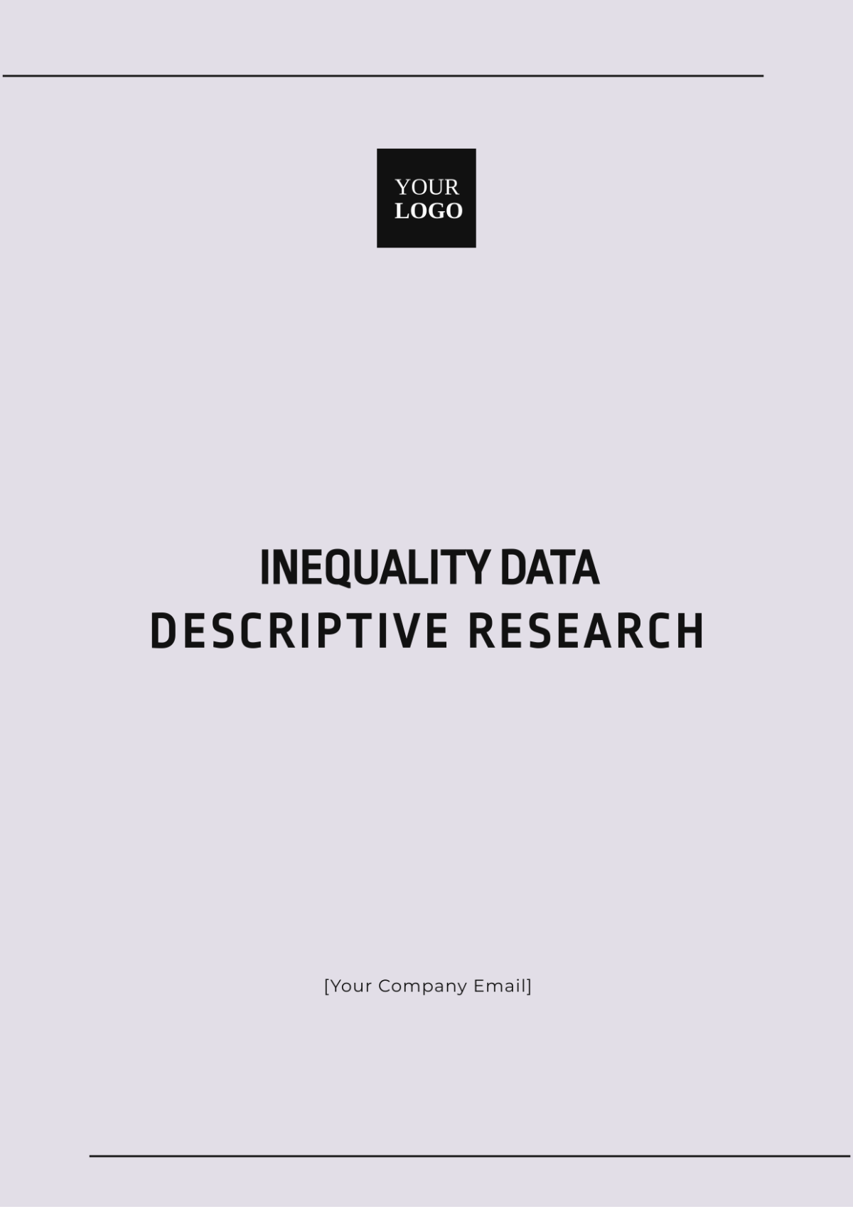 Inequality Data Descriptive Research Template - Edit Online & Download