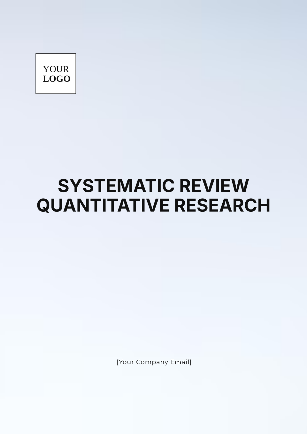 Systematic Review Quantitative Research Template - Edit Online & Download