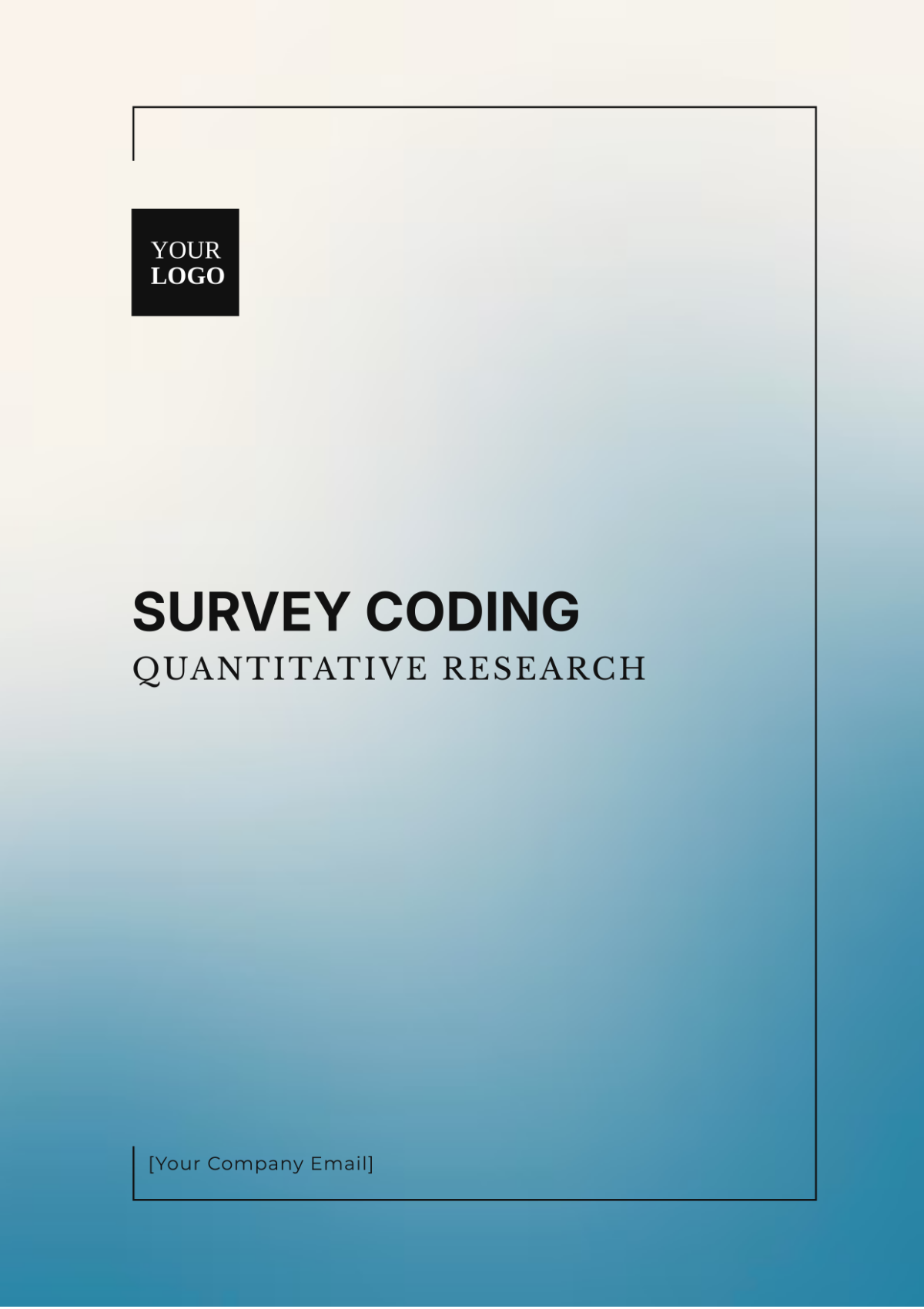 Survey Coding Quantitative Research Template - Edit Online & Download