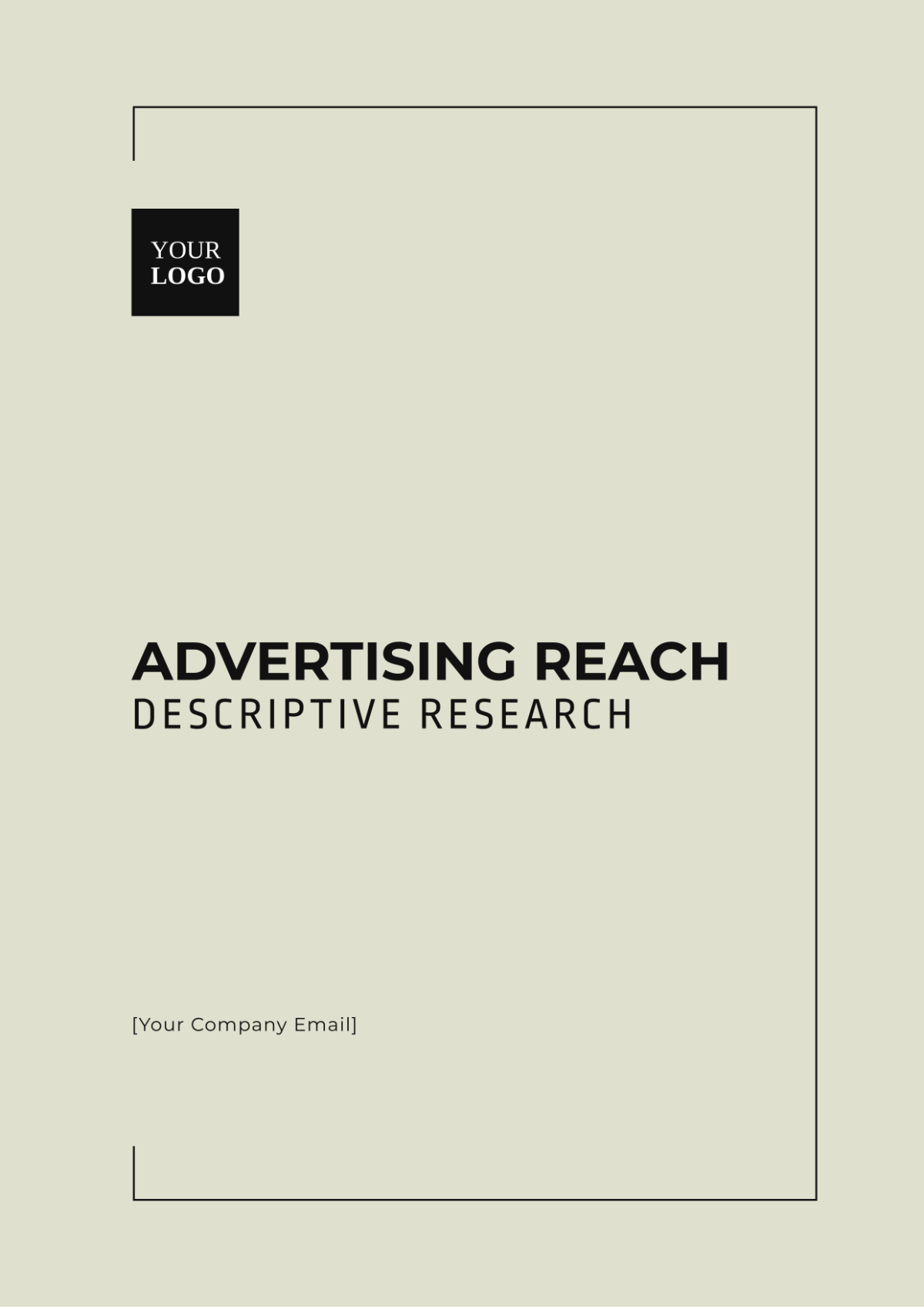 Advertising Reach Descriptive Research Template - Edit Online & Download