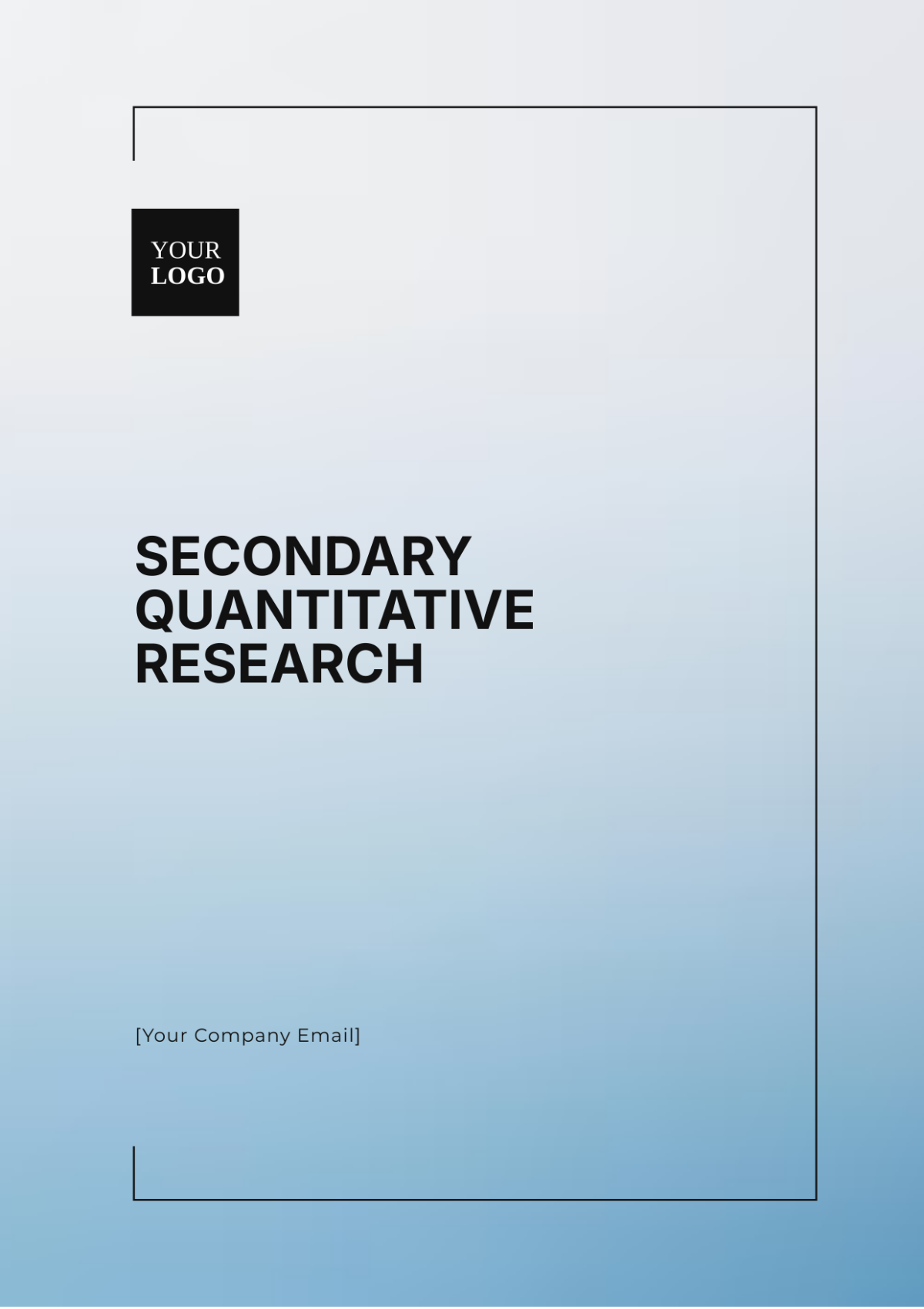 Secondary Quantitative Research Template - Edit Online & Download