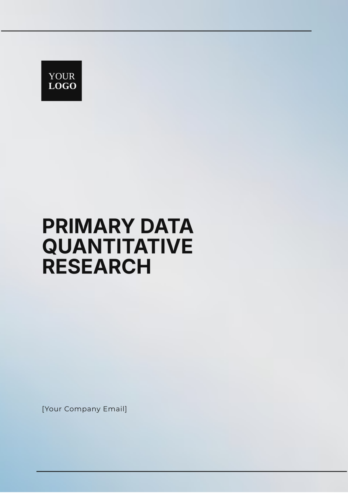 Primary Data Quantitative Research Template - Edit Online & Download