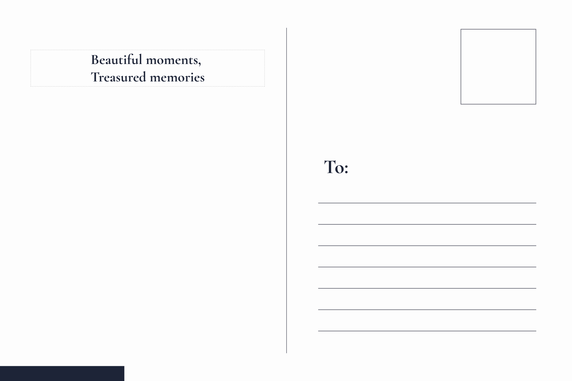 Free High End Post Card Template to Edit Online