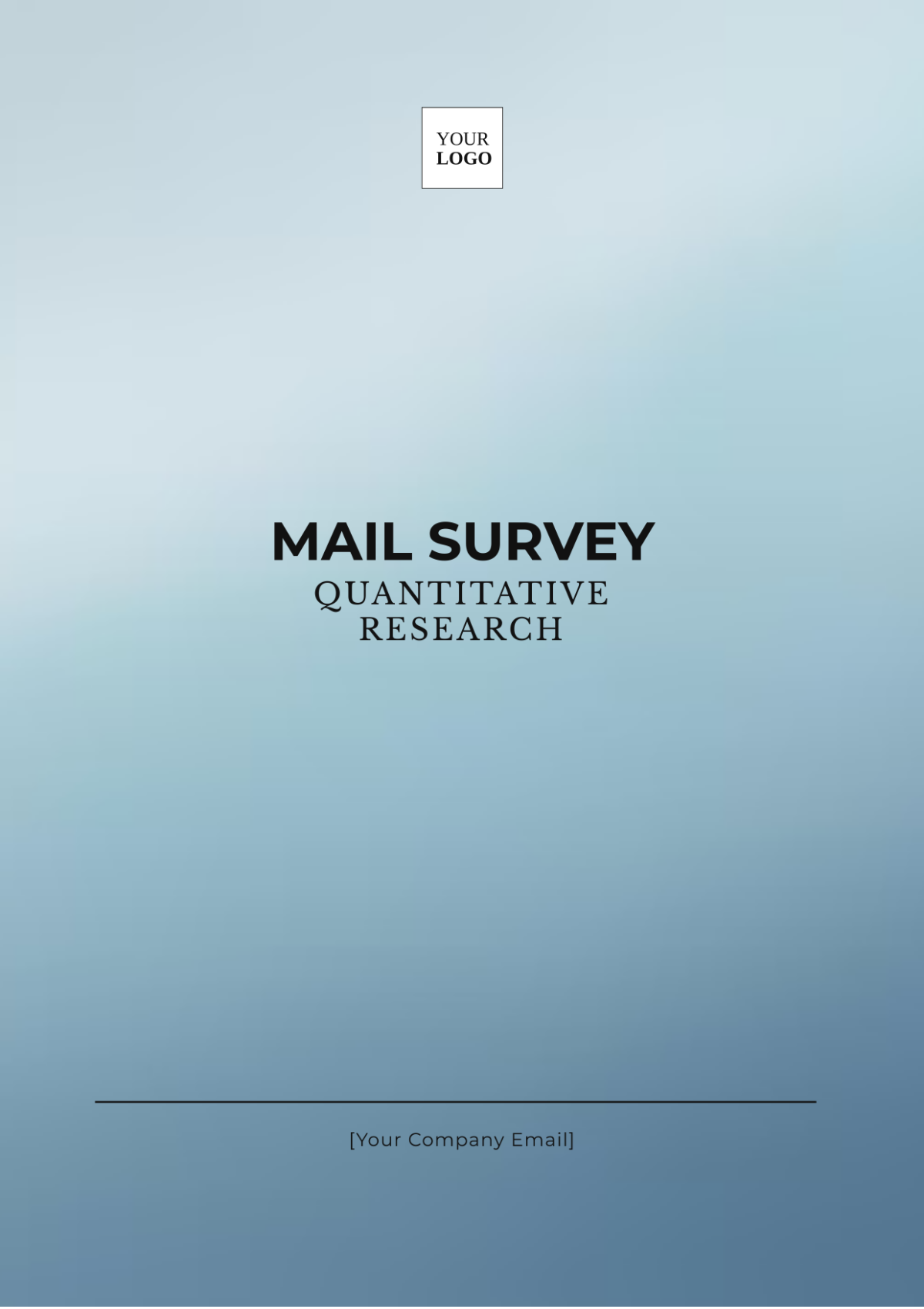 Mail Survey Quantitative Research Template - Edit Online & Download