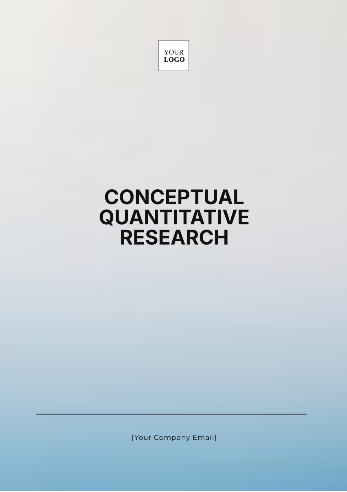 Conceptual Quantitative Research Template - Edit Online & Download