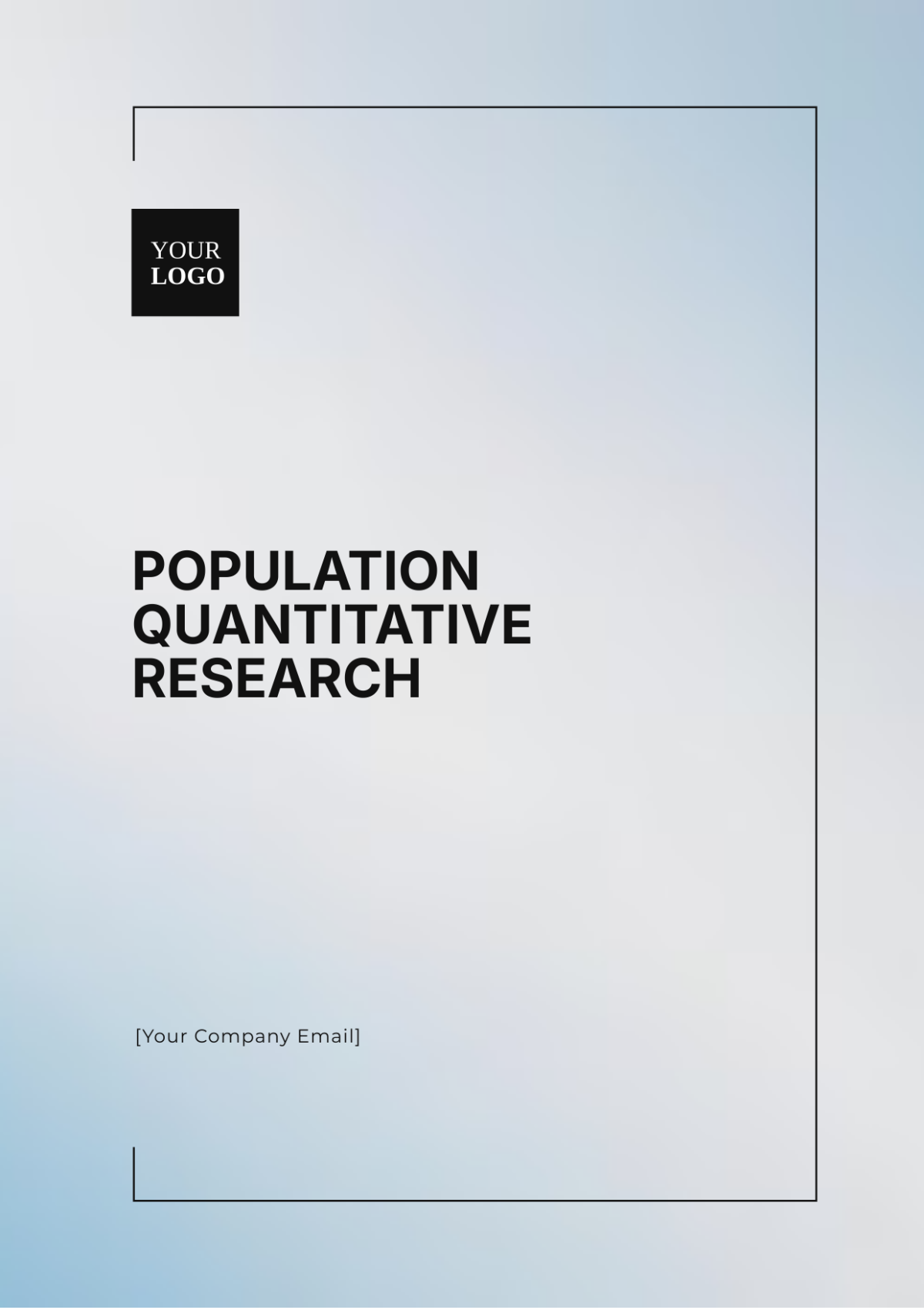 Population Quantitative Research Template - Edit Online & Download