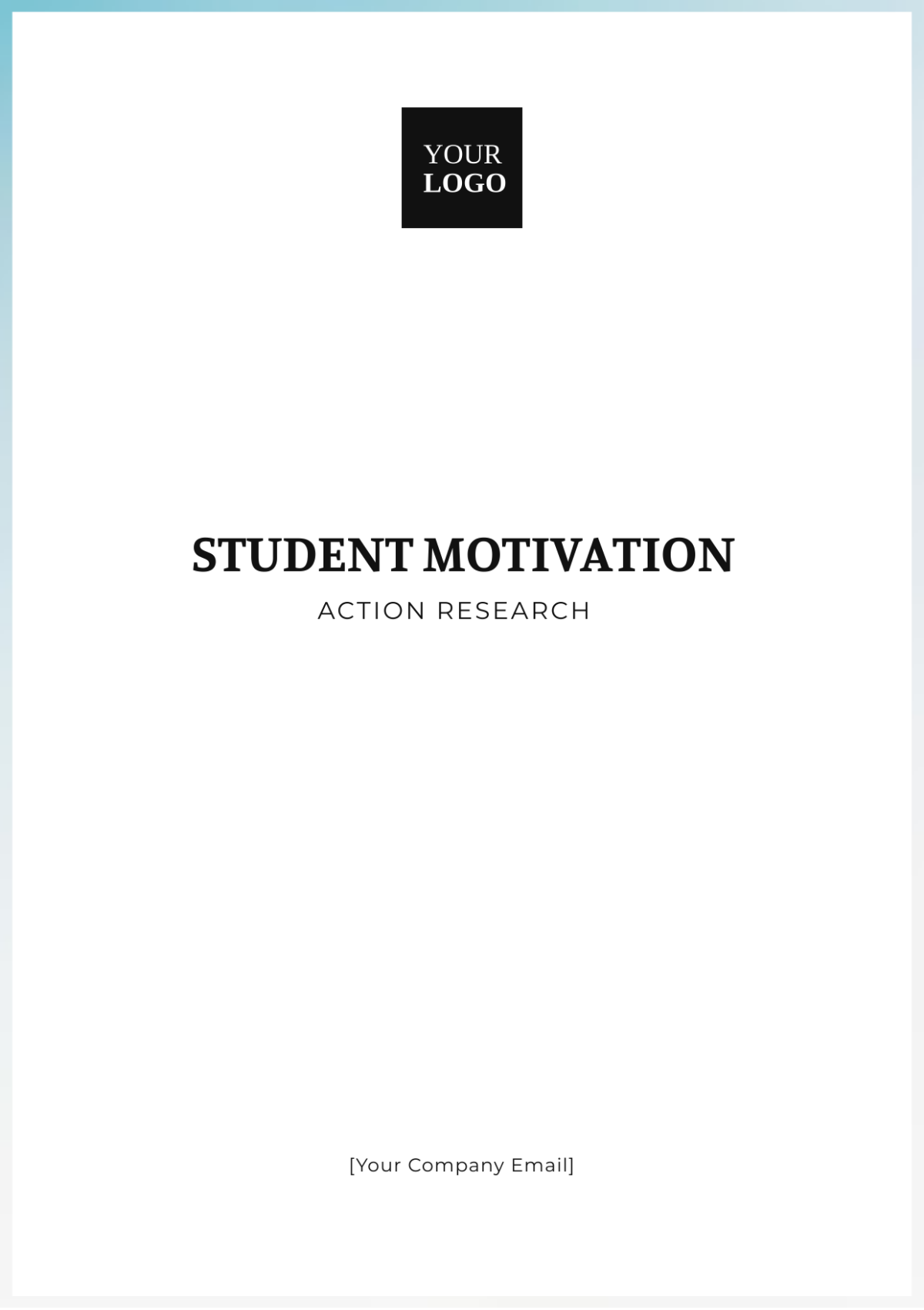 Student Motivation Action Research Template - Edit Online & Download