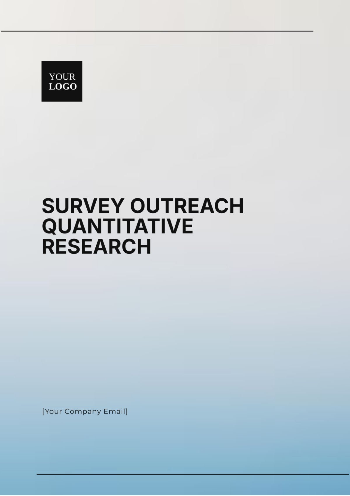 Survey Outreach Quantitative Research Template - Edit Online & Download