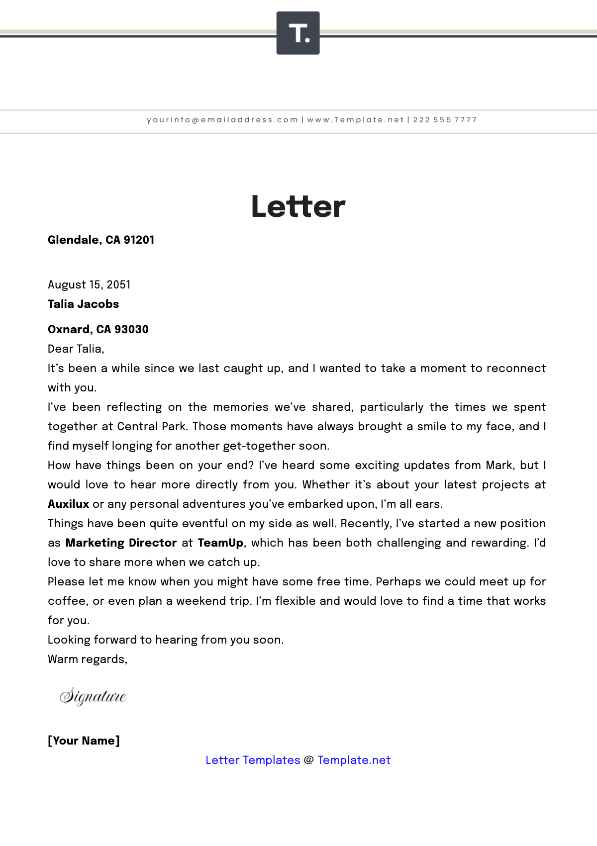 Free Letter Template