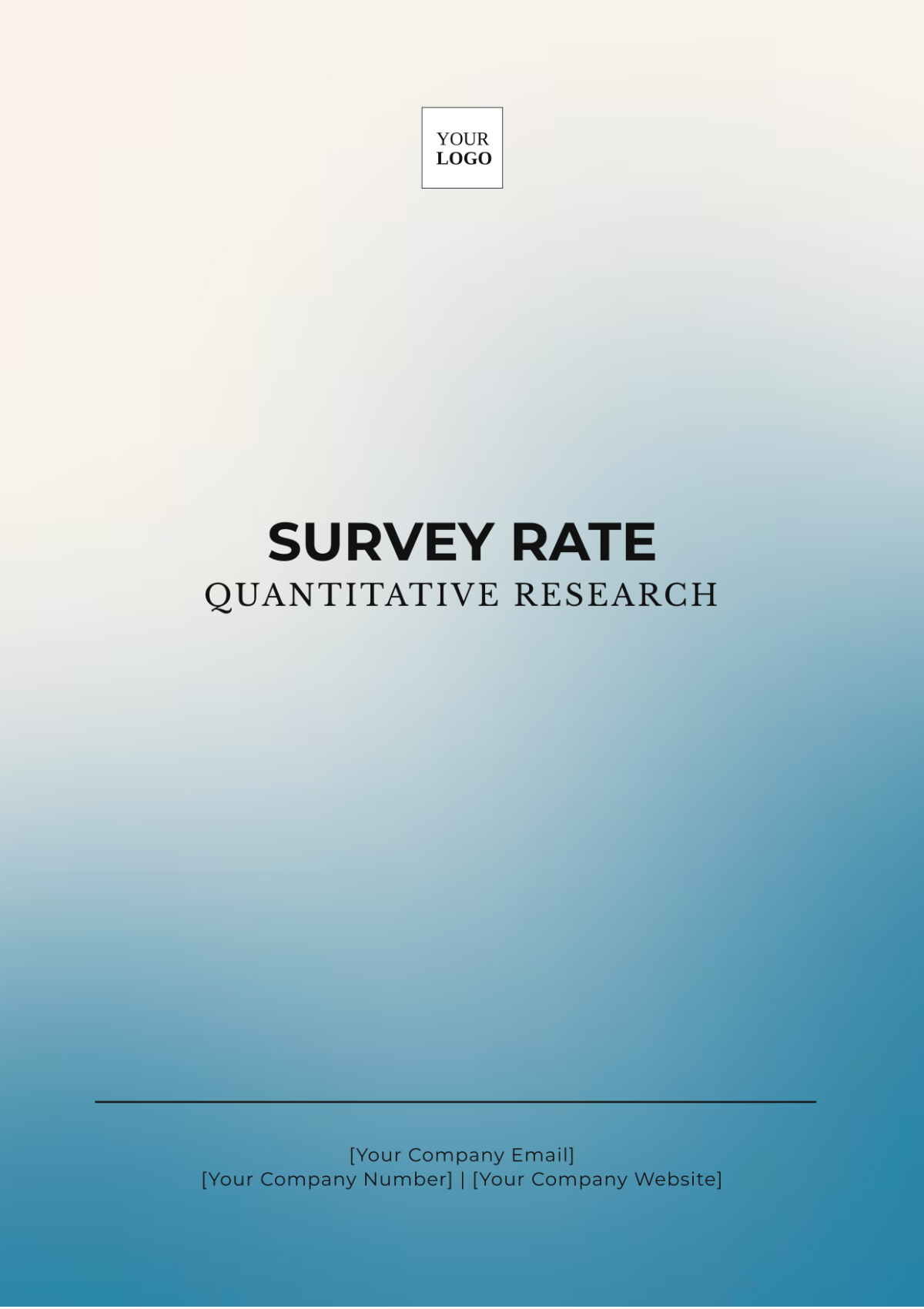 Survey Rate Quantitative Research Template - Edit Online & Download