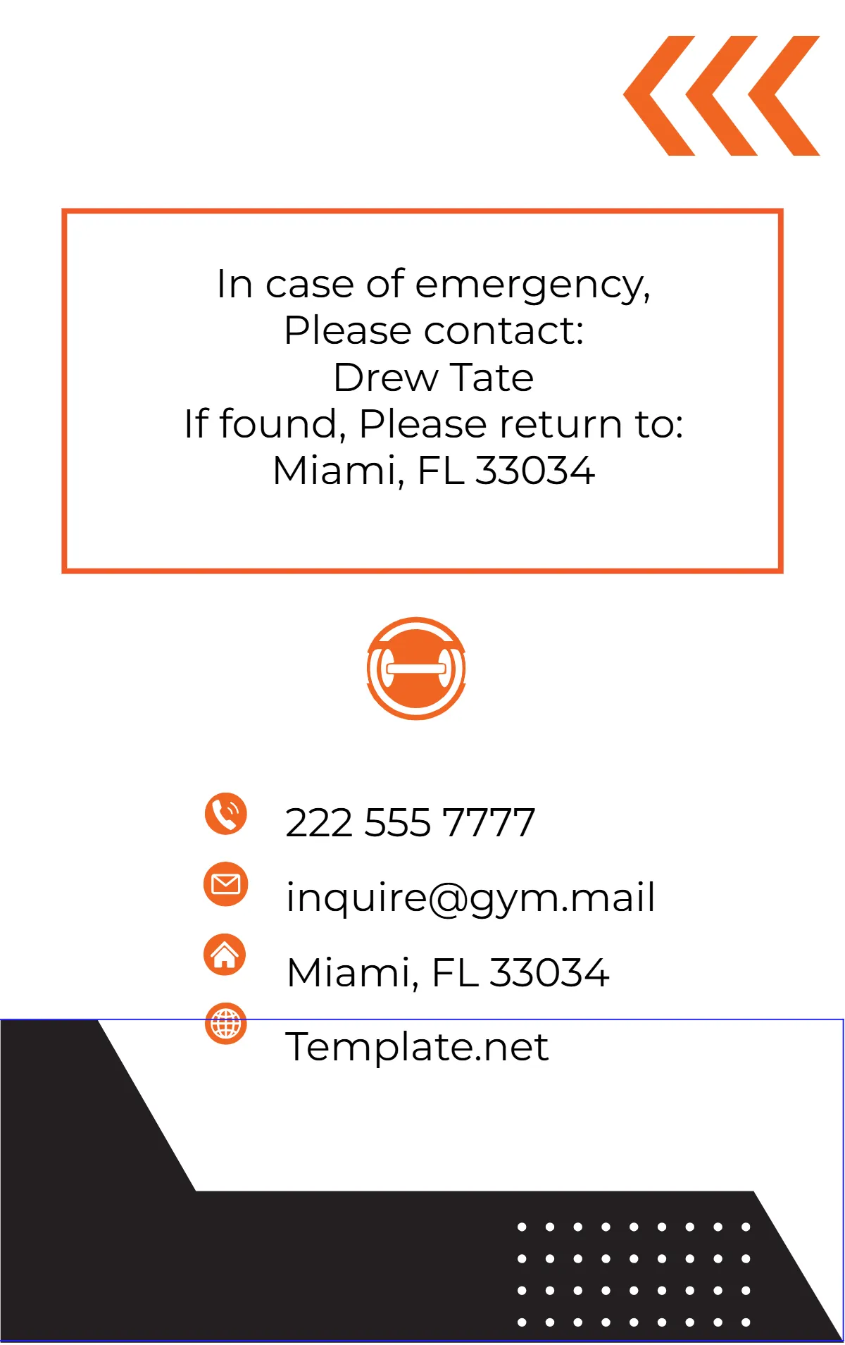 Free Gym Employee ID Card Template to Edit Online