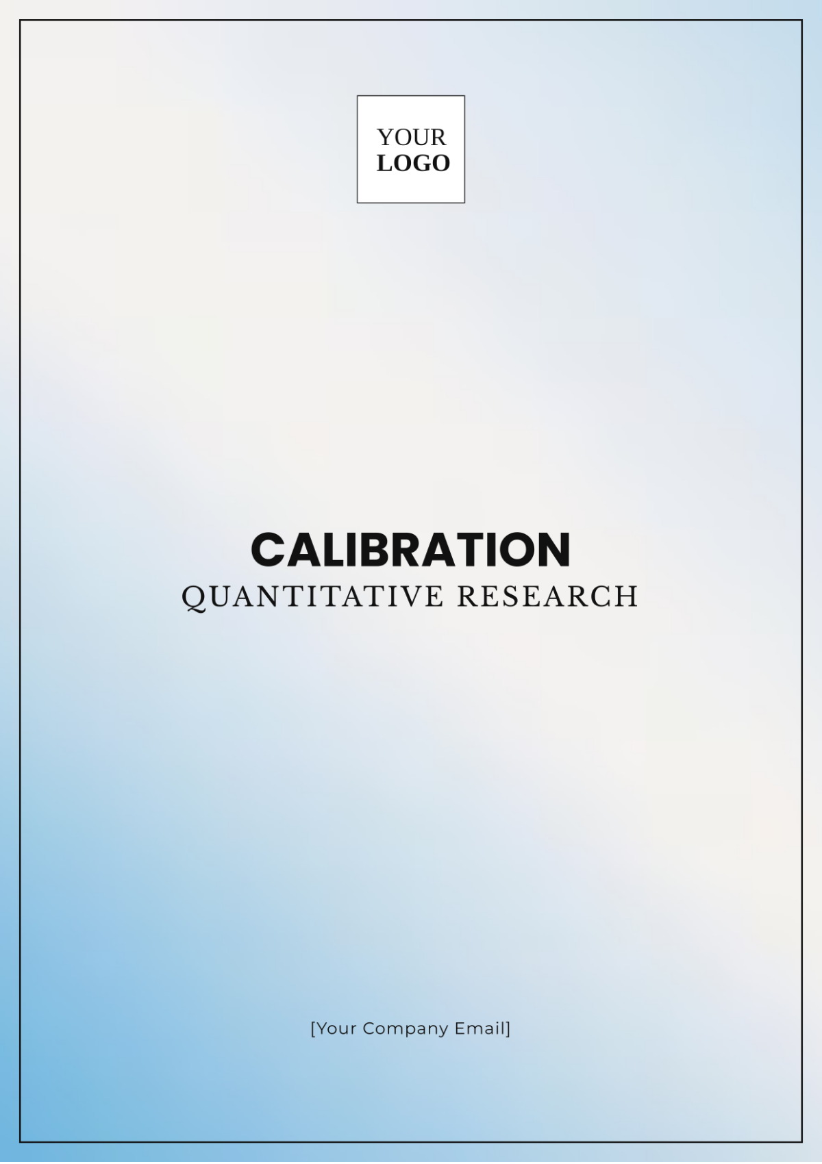 Calibration Quantitative Research Template - Edit Online & Download