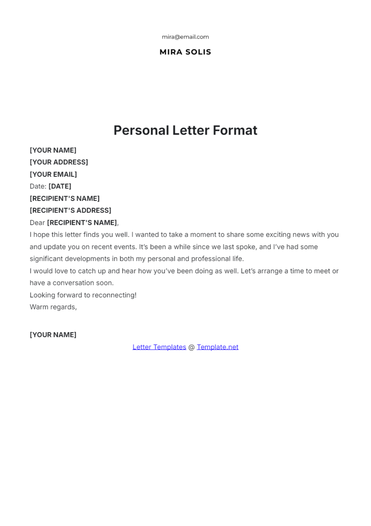 Free Salary Proposal Letter Template To Edit Online
